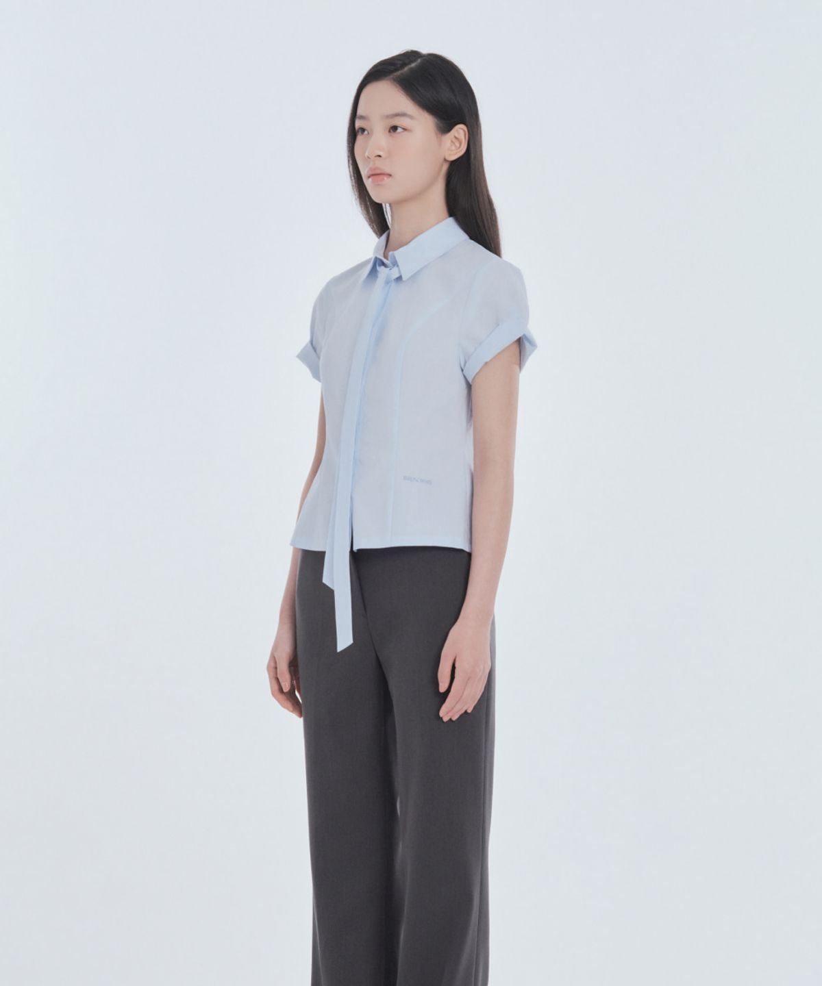 마우솔레움(MAU SOLEUM) Emma Straight Fit Slacks - Charcoal
