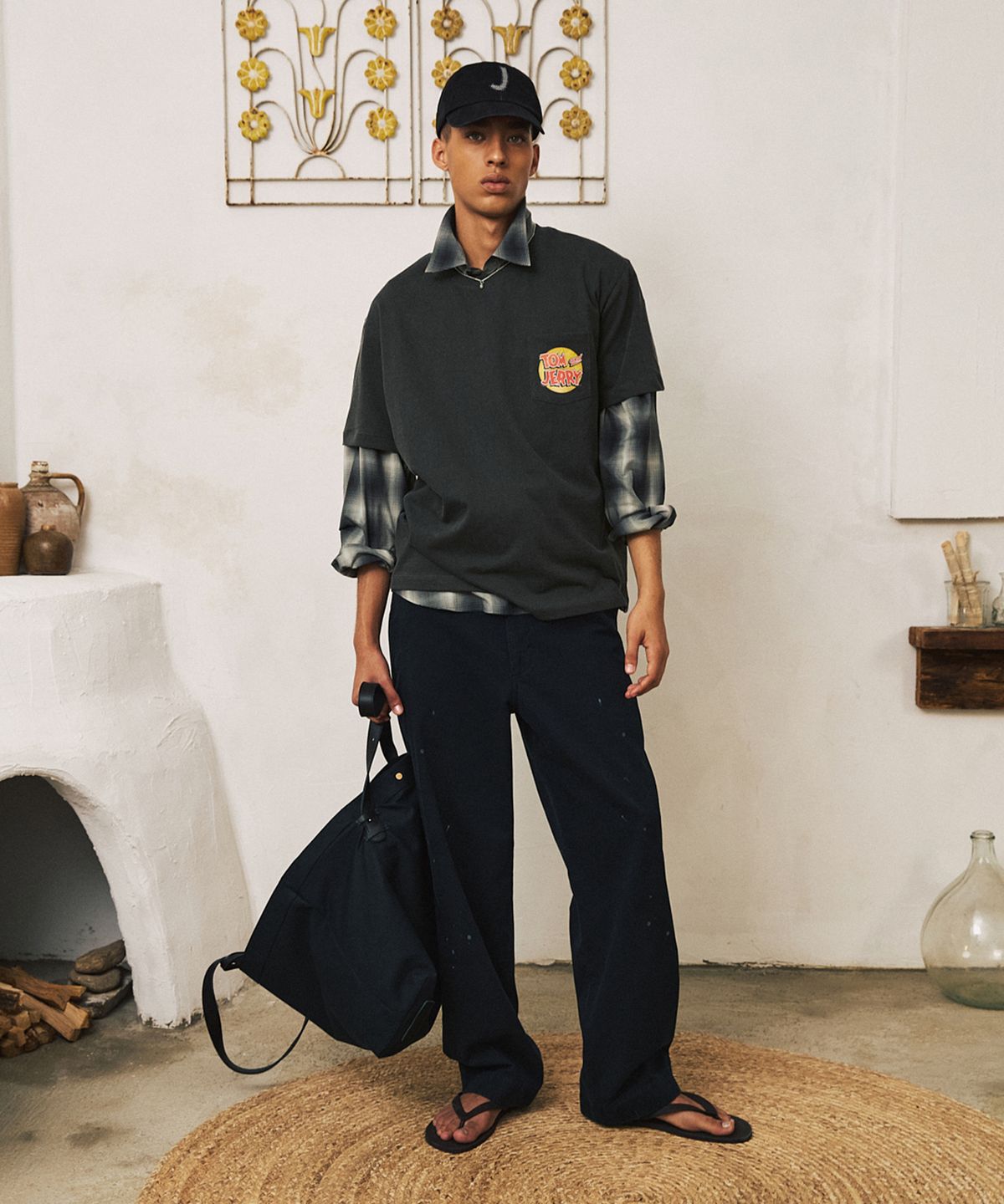셔터(SHIRTER) TJS JERRY PATCH CAP (BLACK)