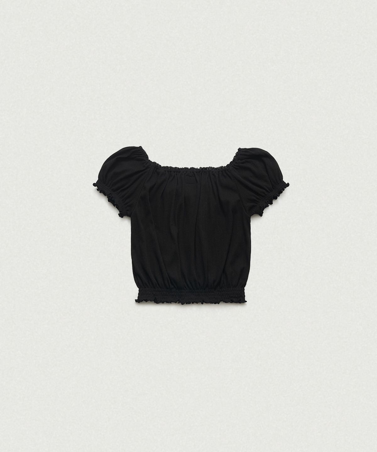 더바넷(THEBARNNET) Rudy Shirring Puff Top_Black - 사이즈 & 후기 | 무신사
