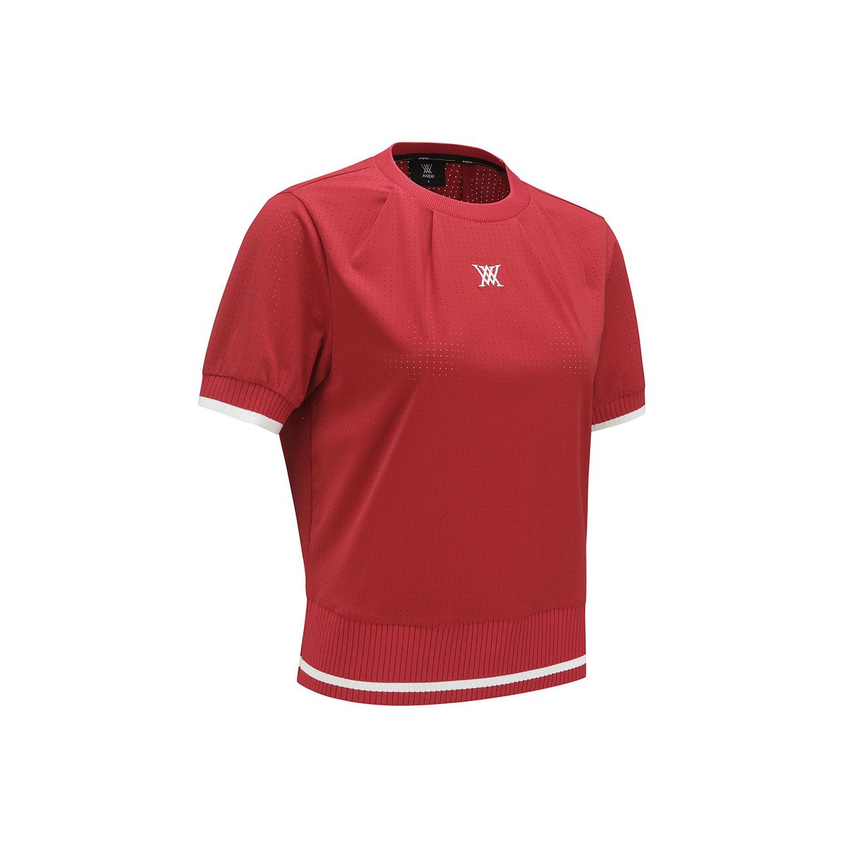 어뉴골프(ANEW GOLF) WOMEN AIR DOT ROUND SHORT T-SHIRT_RE