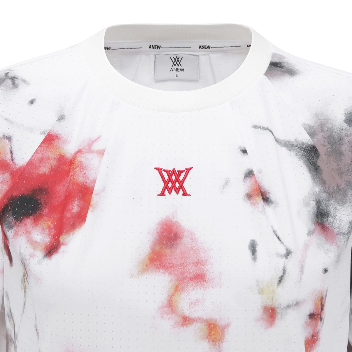 어뉴골프(ANEW GOLF) WOMEN AIR DOT ROUND SHORT T-SHIRT_WH