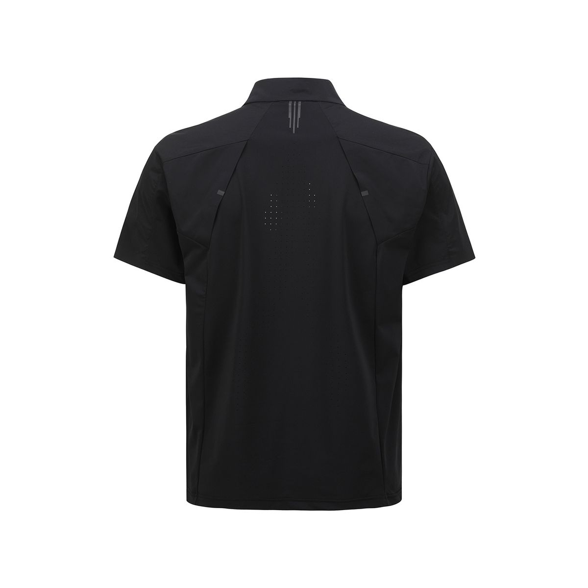 어뉴골프(ANEW GOLF) MEN BLACK FINISH HALF ZIP SHORT T-SHIRT_BK