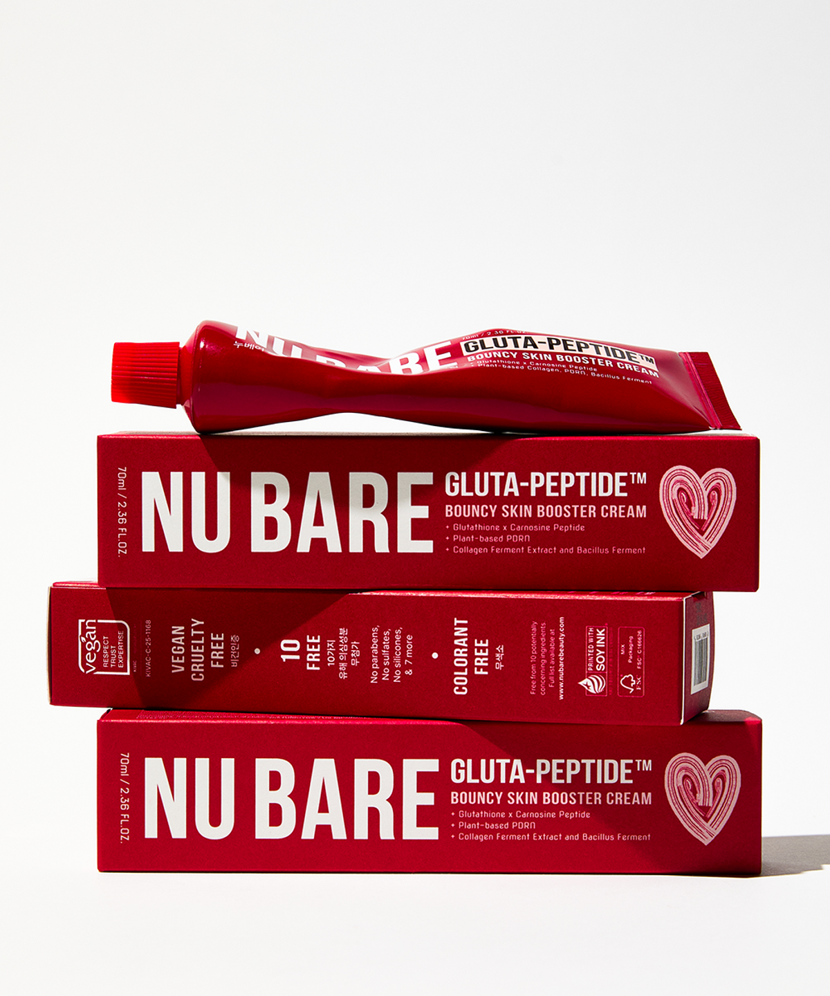 누베어(NUBARE) 글루타-펩타이드 바운시 스킨 부스터 크림 70ml