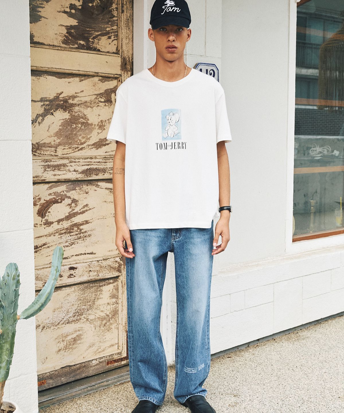 셔터(SHIRTER) TJS JERRY PAINT T-SHIRT (WHITE)