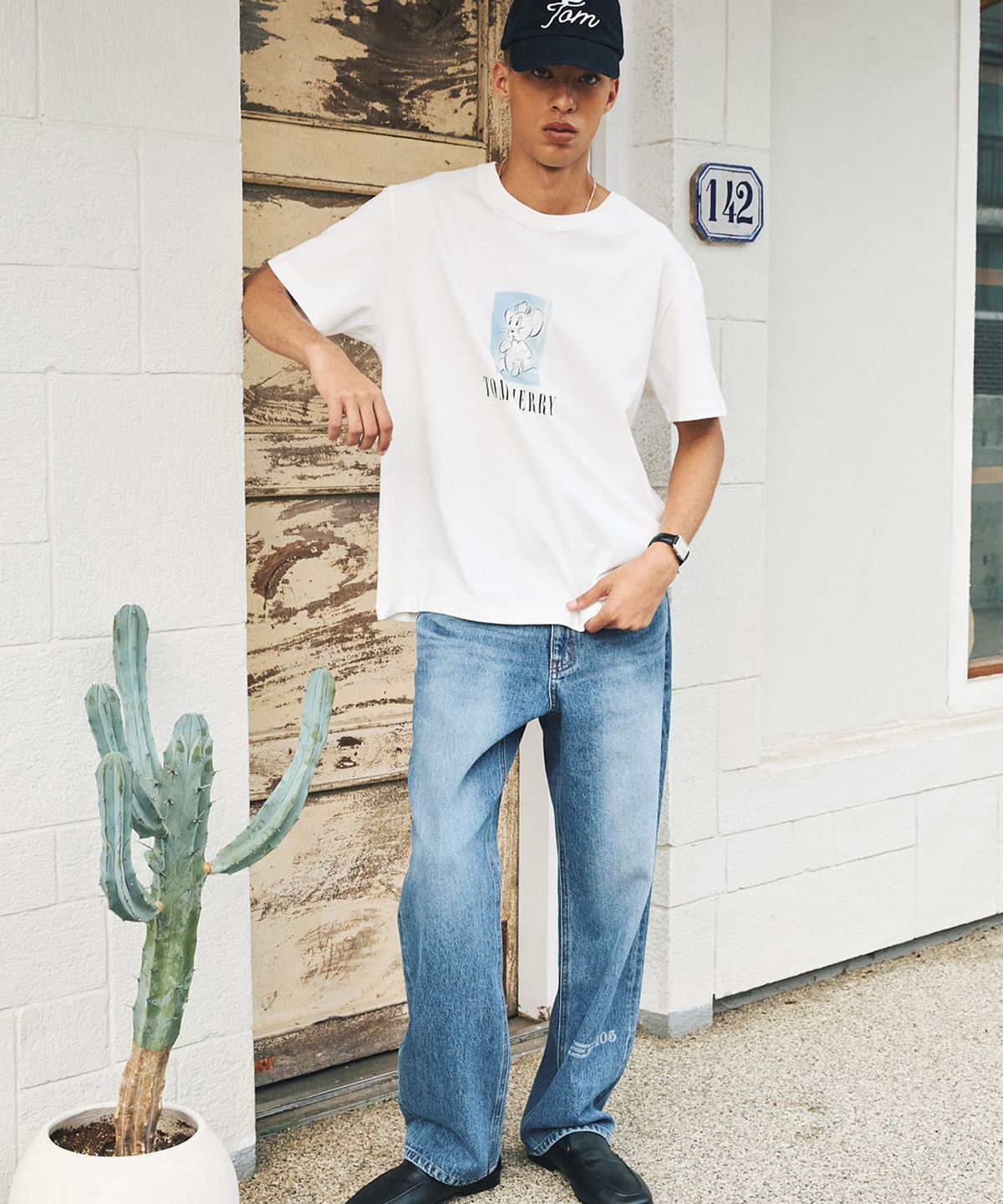 셔터(SHIRTER) TJS JERRY PAINT T-SHIRT (WHITE)
