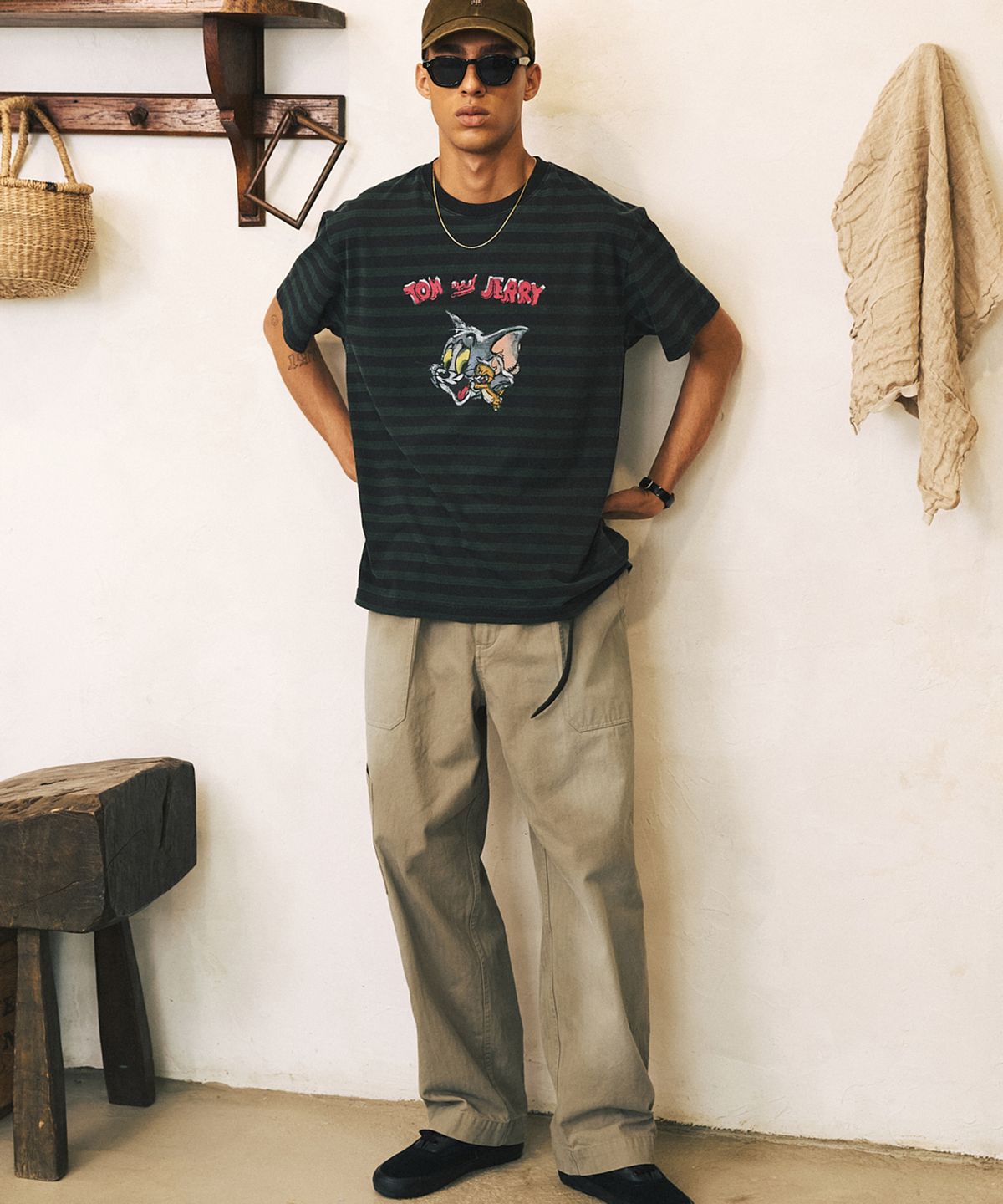 셔터(SHIRTER) TJS WATER COLOR T-SHIRT (CHARCOAL)