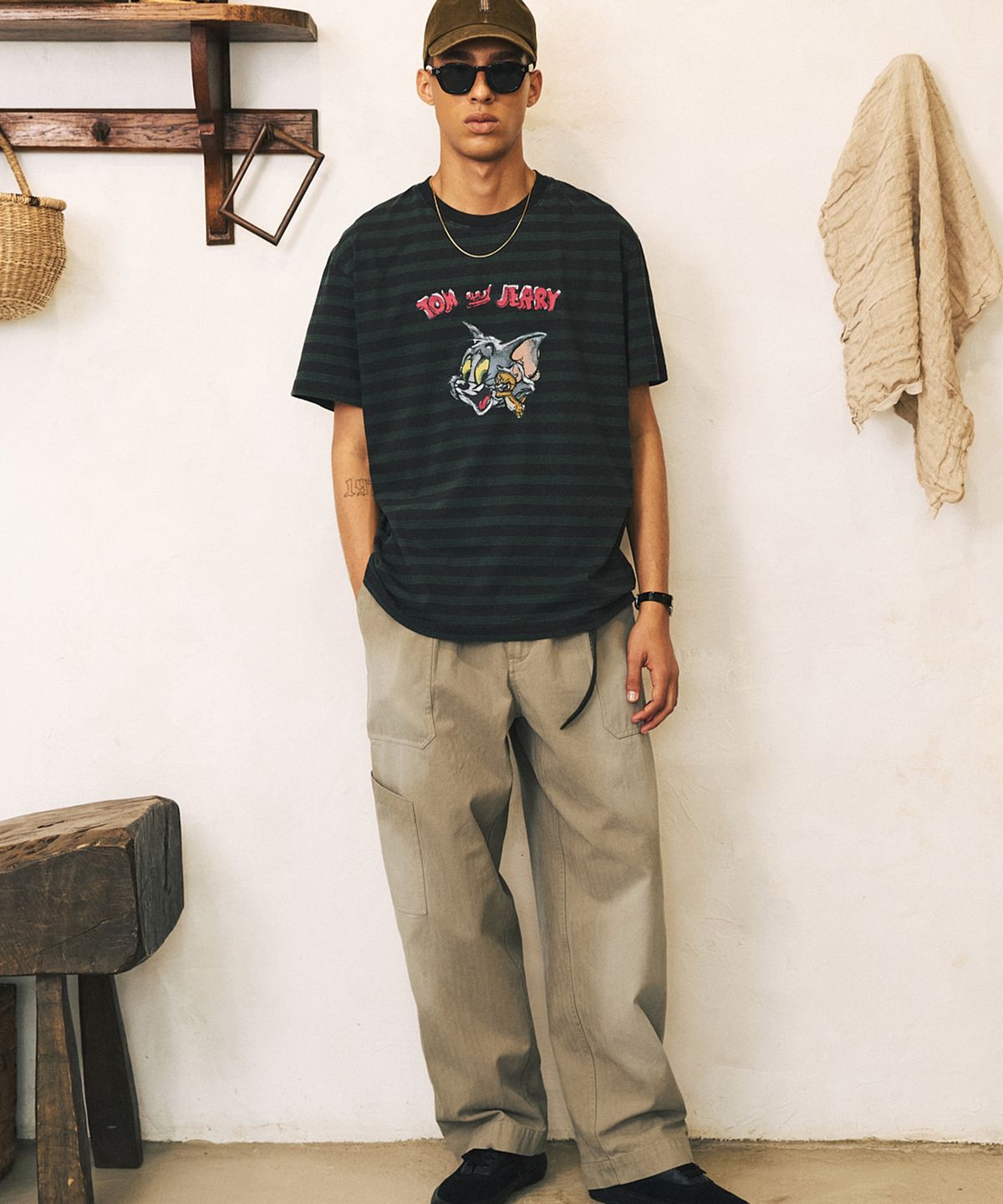 셔터(SHIRTER) TJS WATER COLOR T-SHIRT (CHARCOAL)