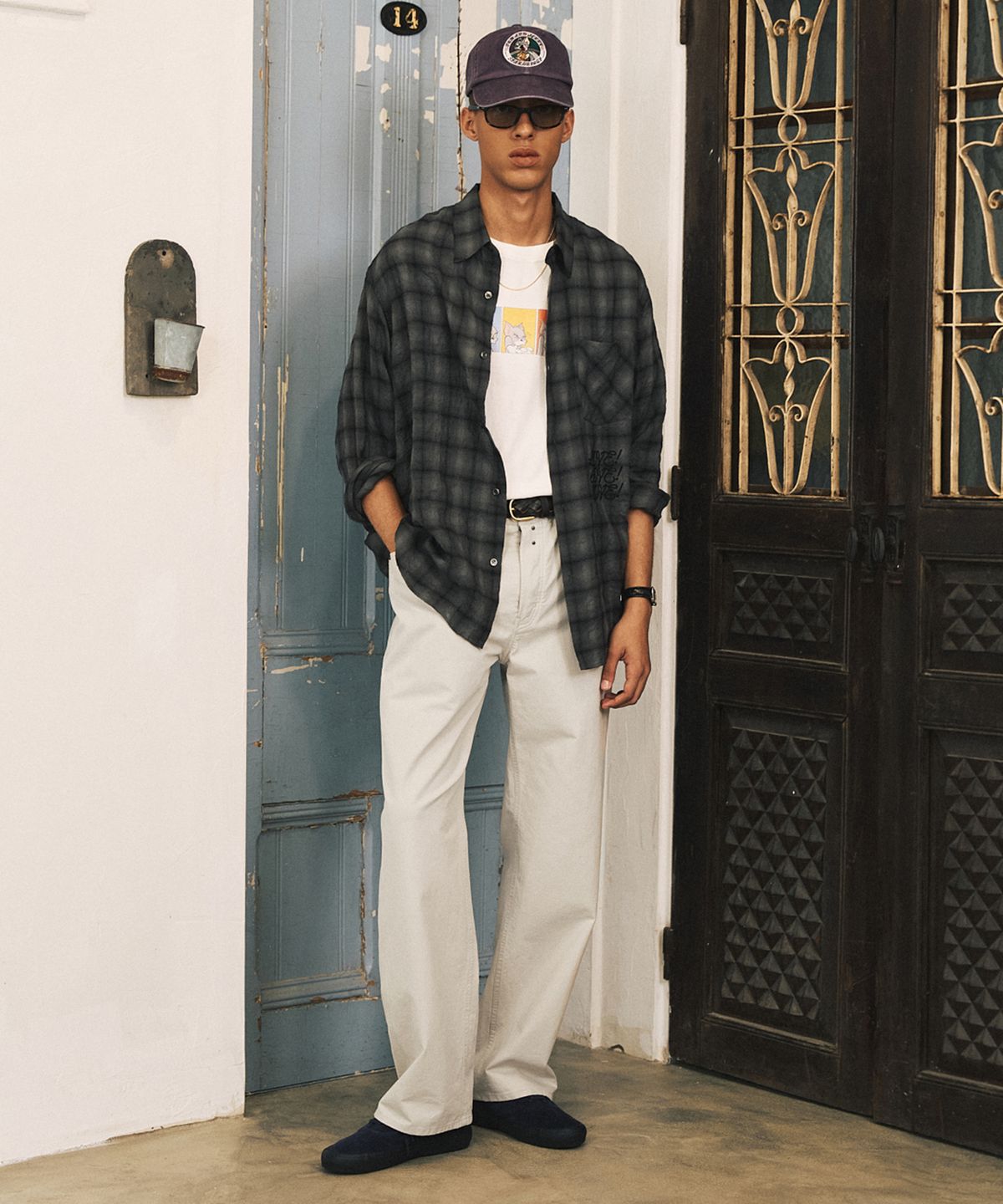 셔터(SHIRTER) TJS CT SHIRRED SHIRT (CHARCOAL)
