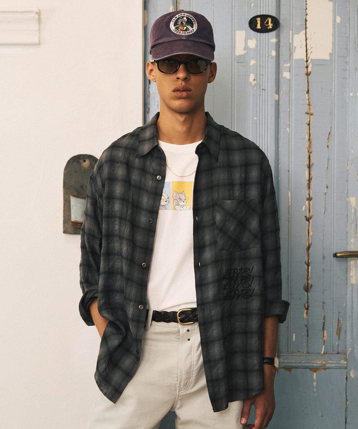 셔터(SHIRTER) TJS CT SHIRRED SHIRT (CHARCOAL)