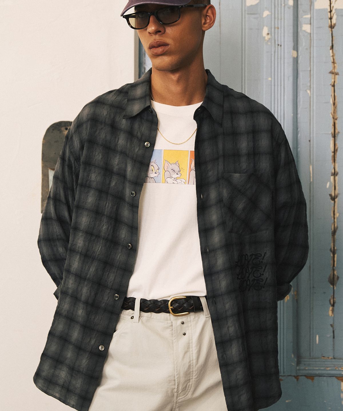 셔터(SHIRTER) TJS CT SHIRRED SHIRT (CHARCOAL)