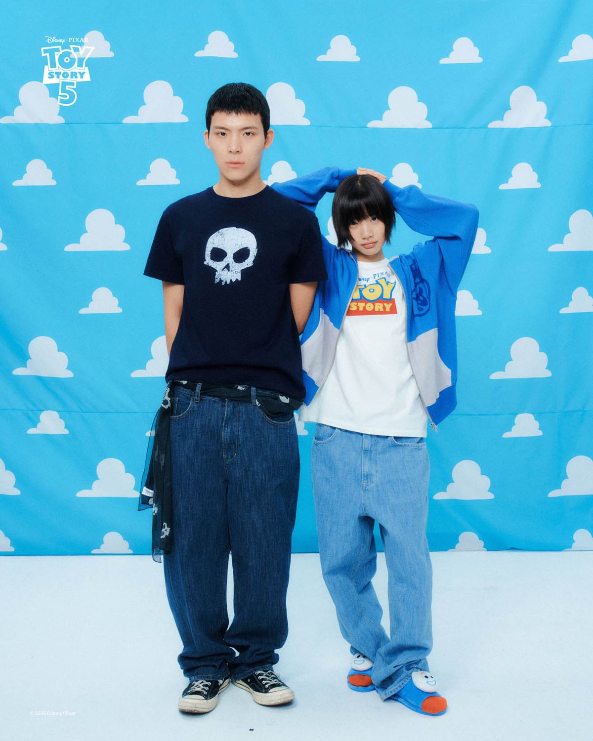 999휴머니티(999HUMANITY) HOWDY CURVED DENIM PANT (LIGHT BLUE)