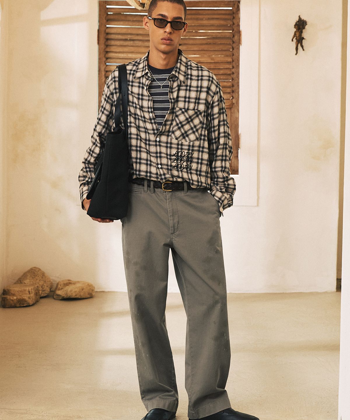 셔터(SHIRTER) TJS CT SHIRRED SHIRT (BEIGE)