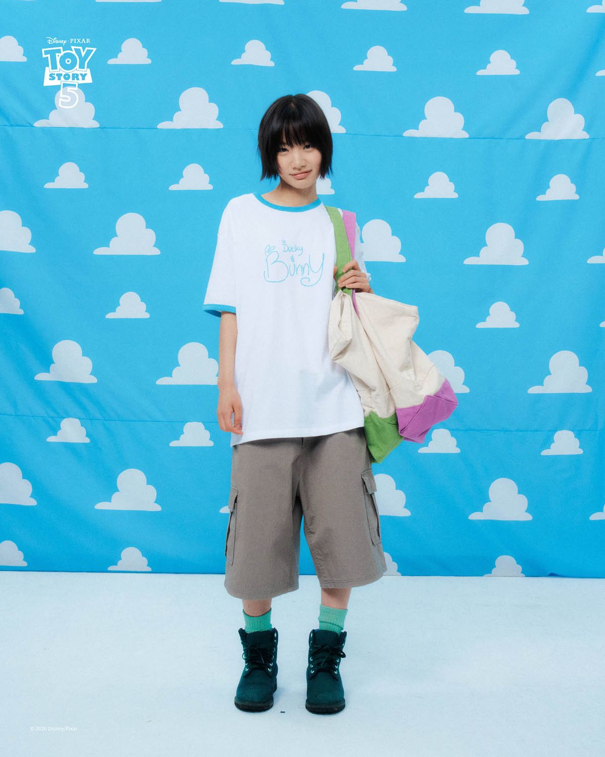 999휴머니티(999HUMANITY) TOYS 4EVER HALF TEE (TURQUOISE)