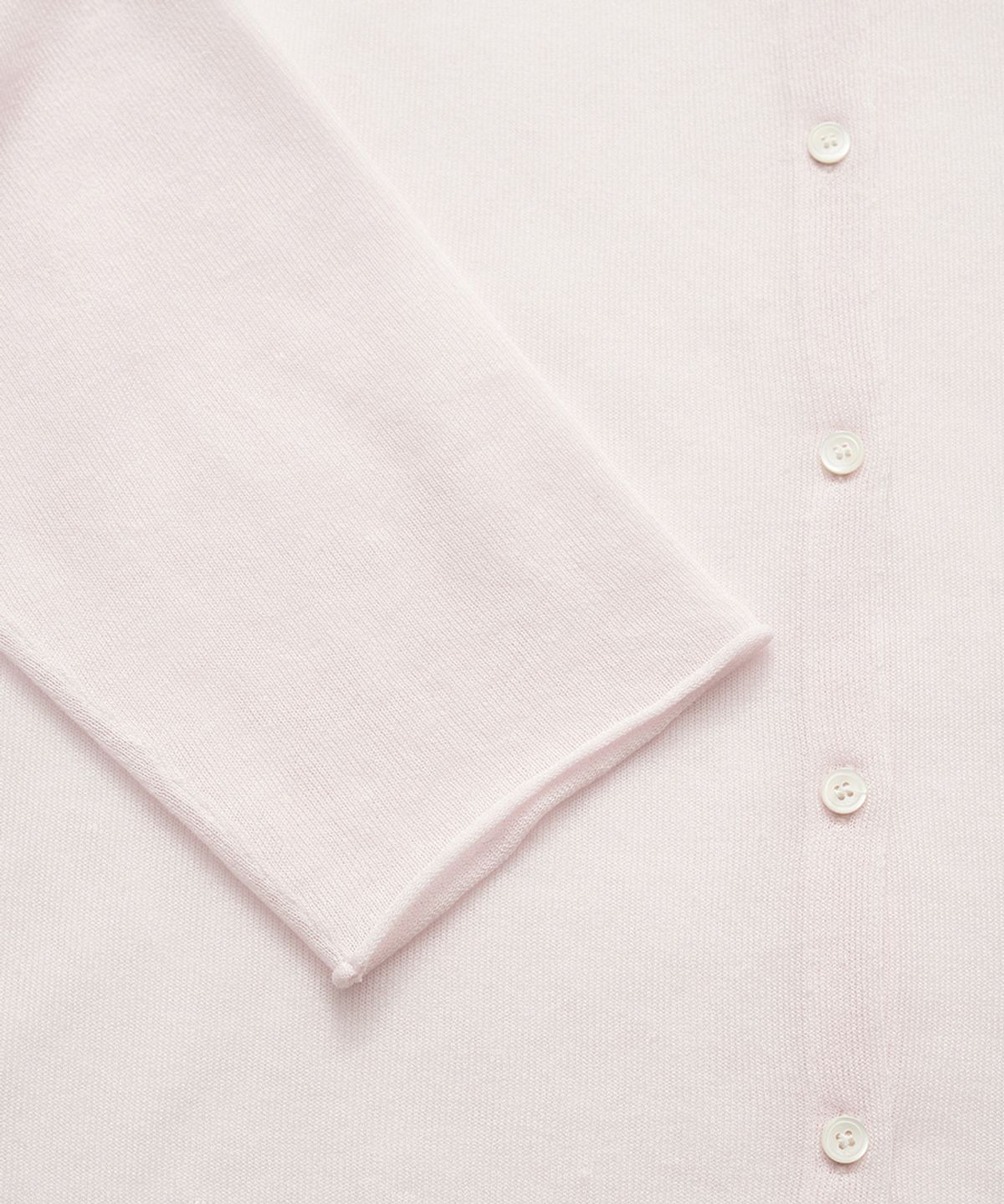 더바넷(THEBARNNET) Hyled Linen Button Cardigan_Light Pink