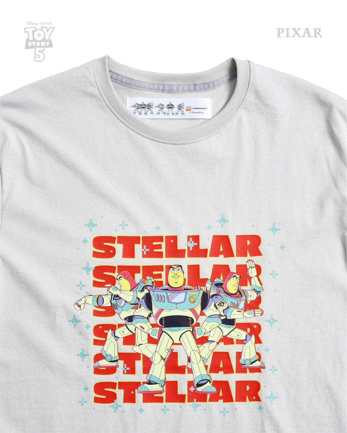 999휴머니티(999HUMANITY) STELLAR_BUZZ_HALF TEE (GREY)
