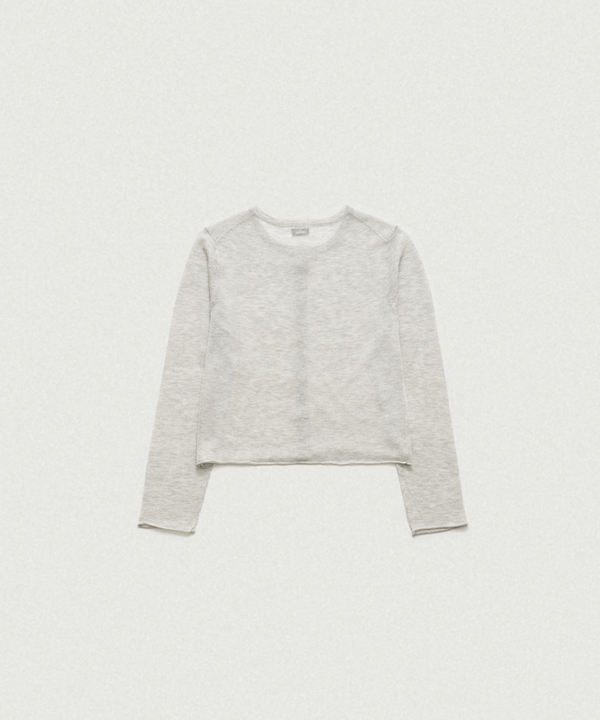 더바넷(THEBARNNET) Hyled Linen Button Cardigan_Light Grey