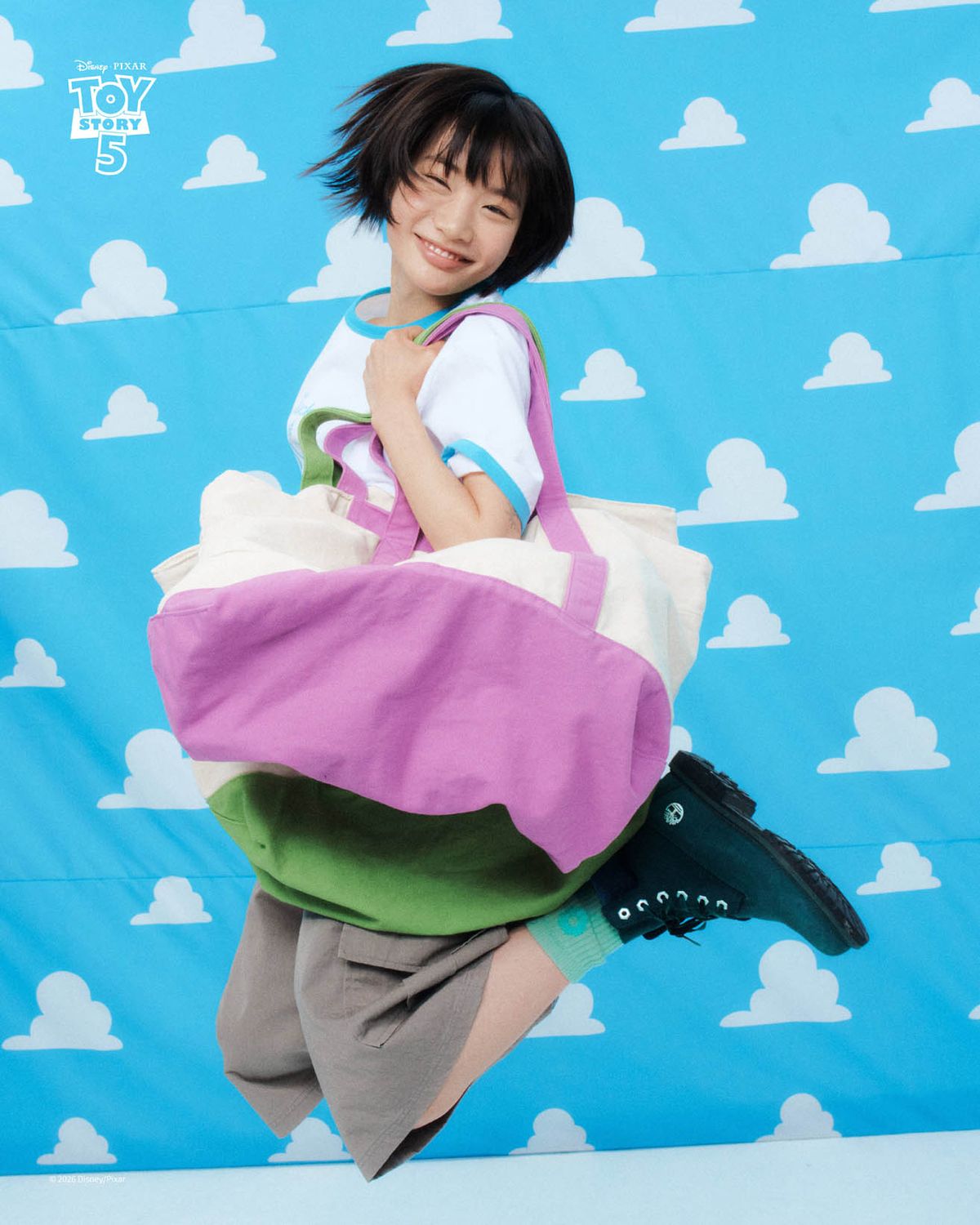 999휴머니티(999HUMANITY) TOY CANVAS TOTE BAG (WASHED PURPLE)