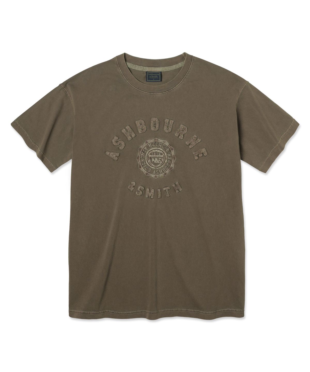 애쉬본&스미스(ASHBOURNE & SMITH) [MEN] ATHL 피그먼트 반팔티 ASH1006_브라운