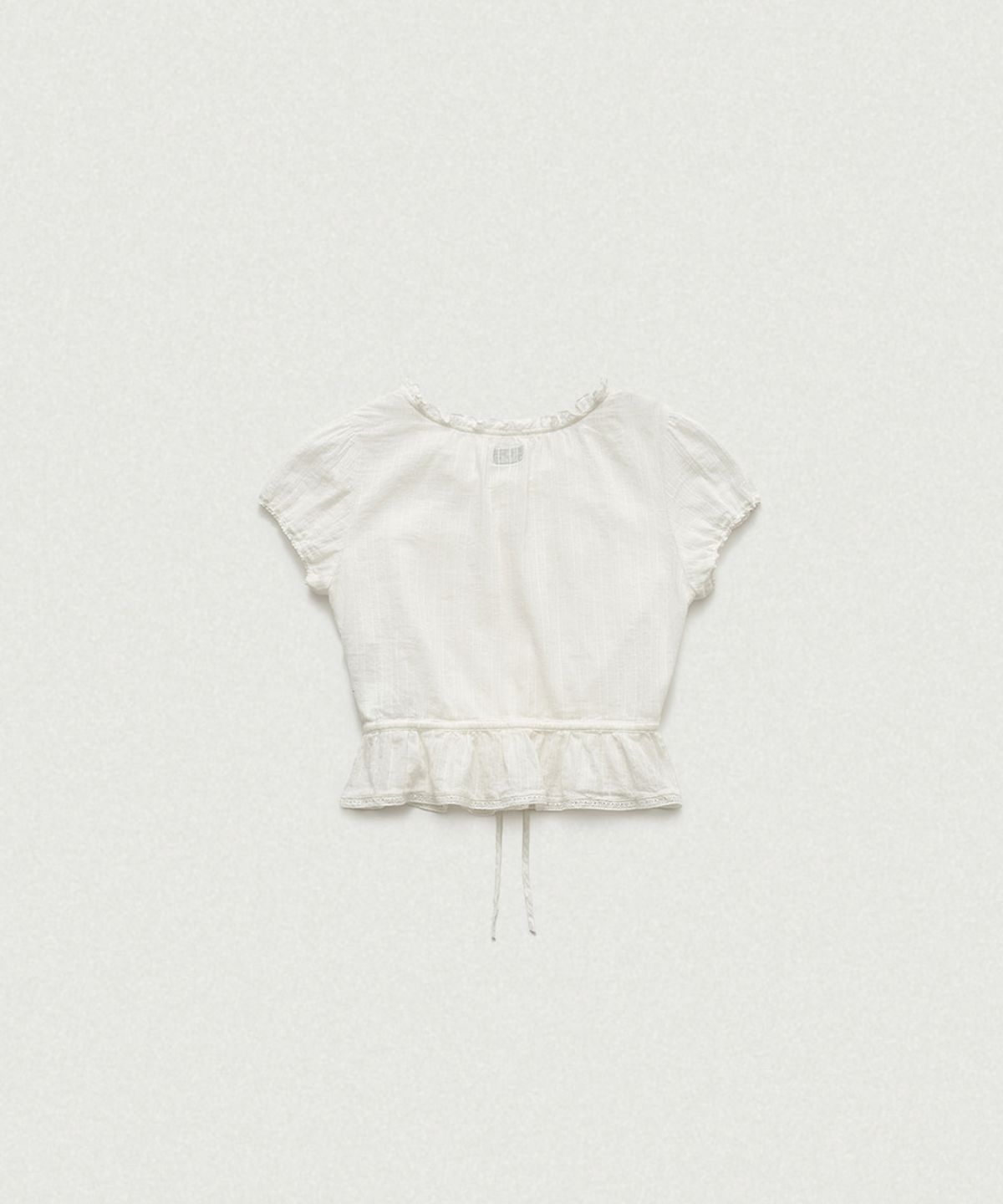 더바넷(THEBARNNET) Fiona Lace Trim Blouse_Ivory