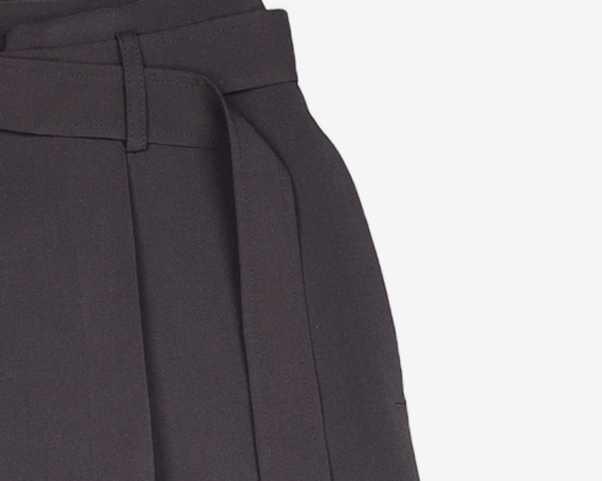 미쏘(MIXXO) 벨티드 와이드 슬랙스_MIWTWE461B 24