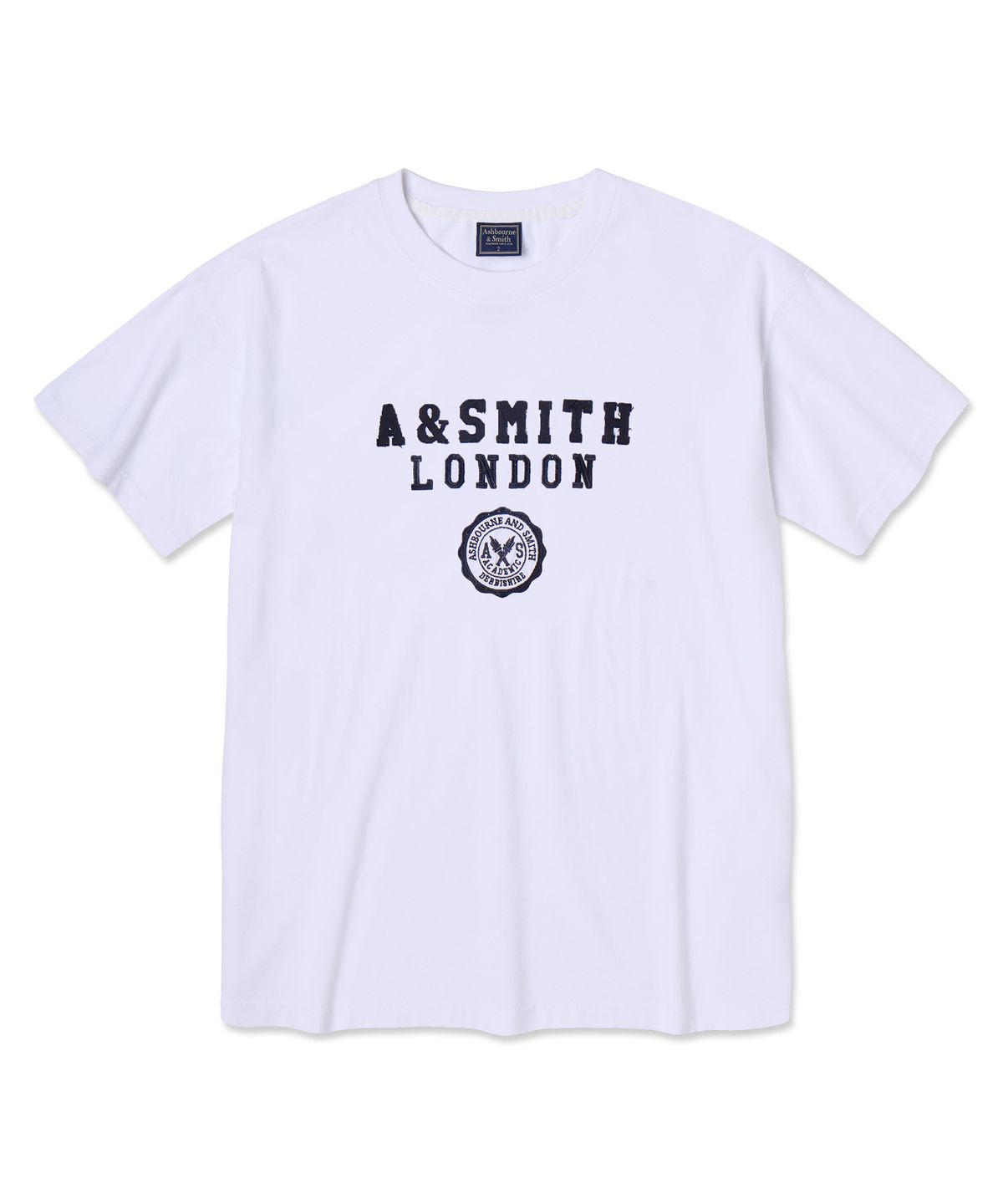 애쉬본&스미스(ASHBOURNE & SMITH) [MEN] ACADEMY 반팔티 ASH1008_화이트