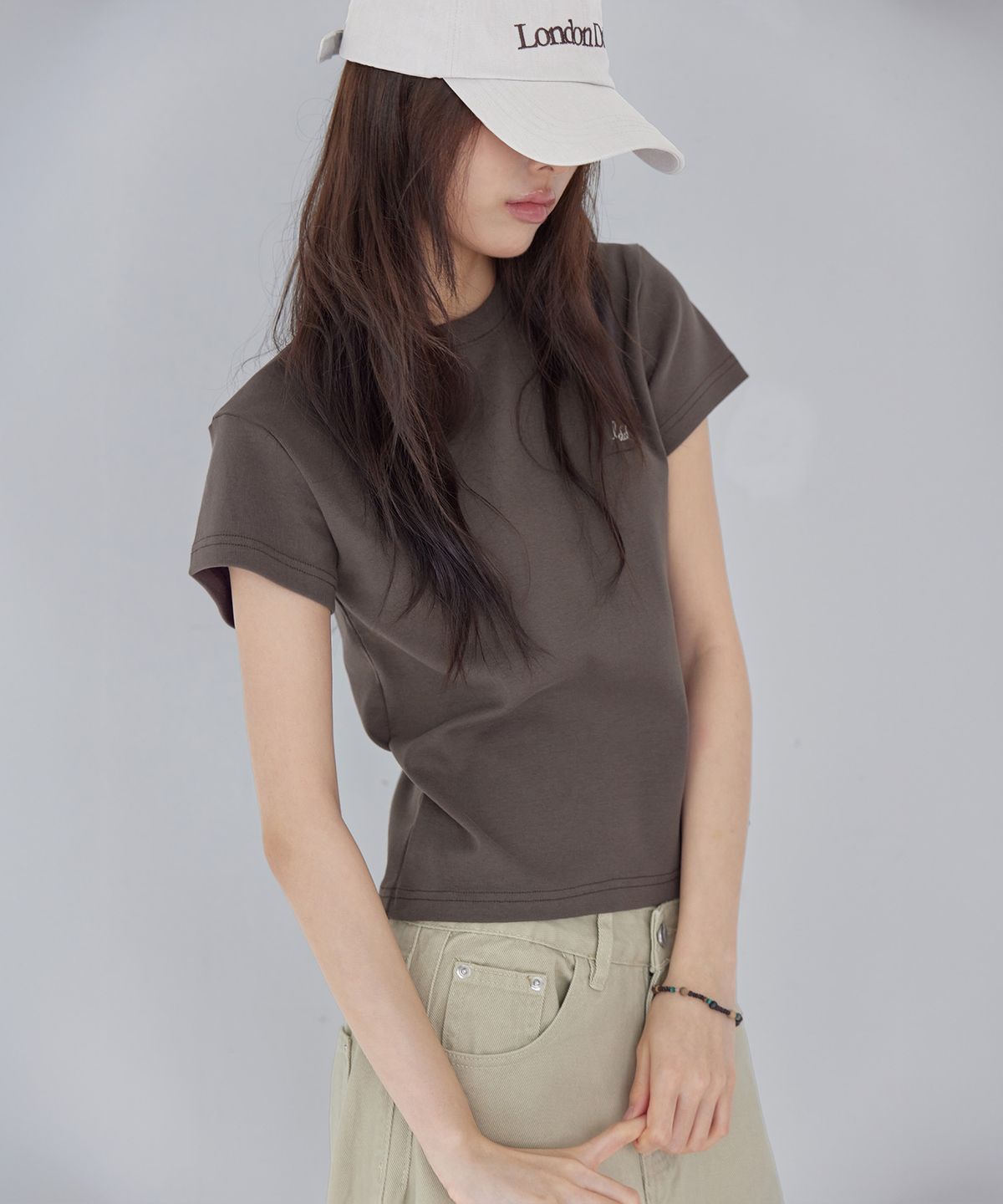 런던다다(LONDONDADA) LDD Essential Baby TEE, BROWN
