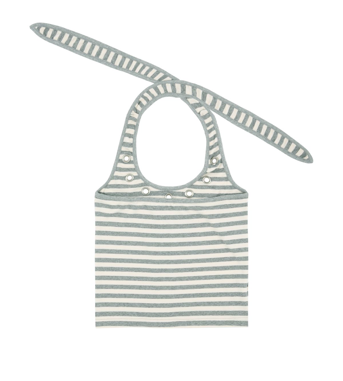 알디유(ALDIYOUU) Striped Eyelet halterneck sleeveless (Gray)