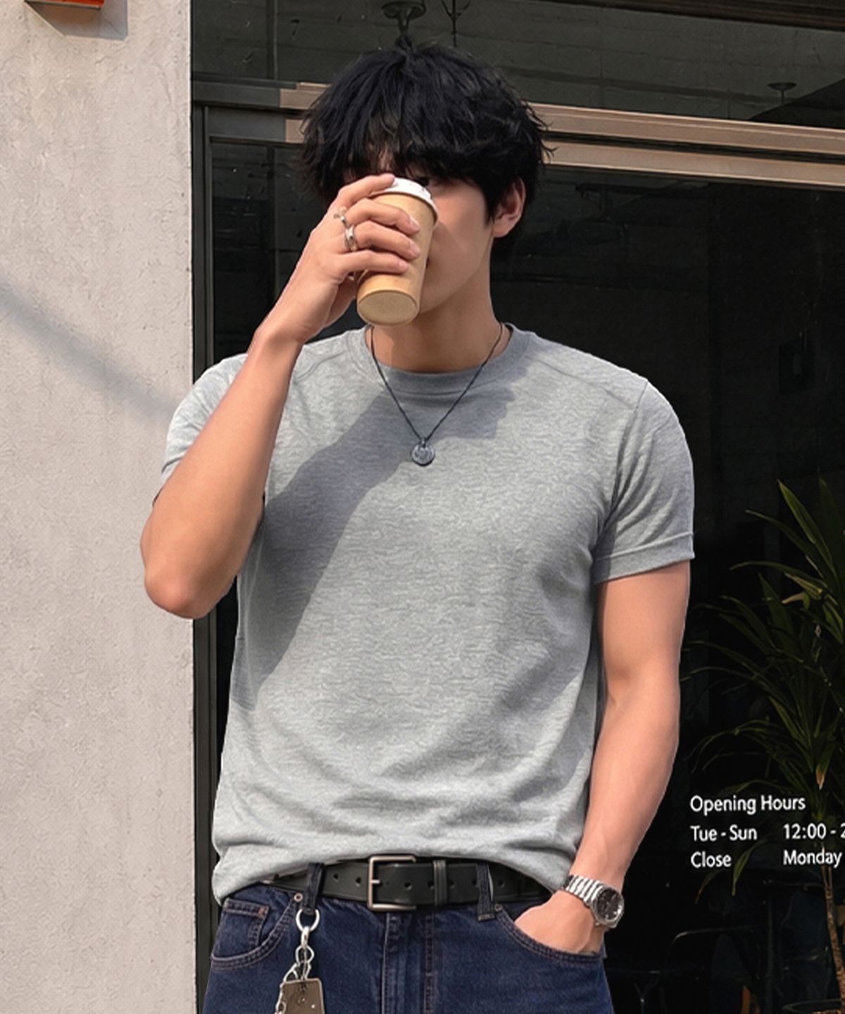 필루미네이트(FILLUMINATE) 데일리 레귤러 크롭 머슬 티셔츠-3Color