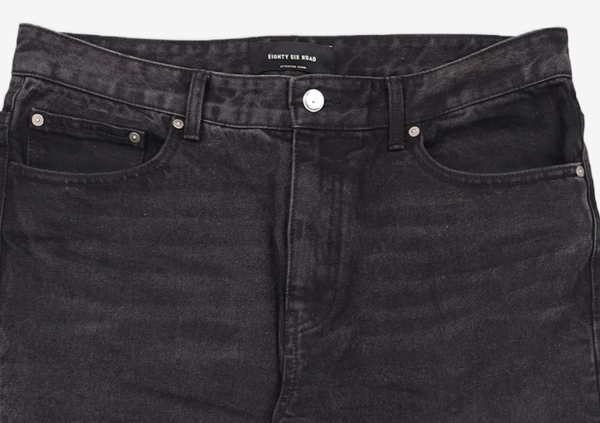 86로드(86ROAD) BLACK NORMAL CHIP / CROP TAPERED 34