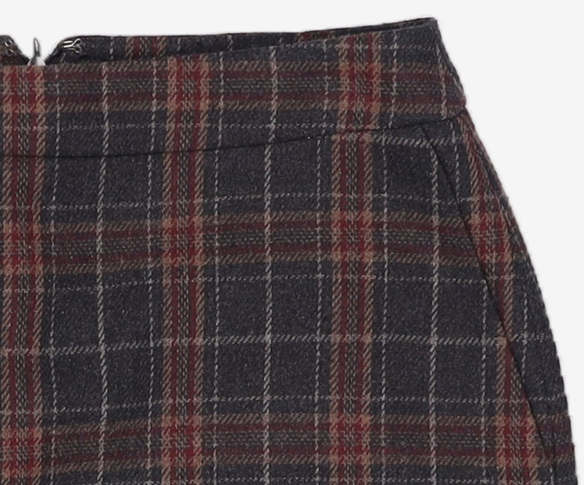 미쏘(MIXXO) 체크 울 미니스커트 MIWWH8T15A 30