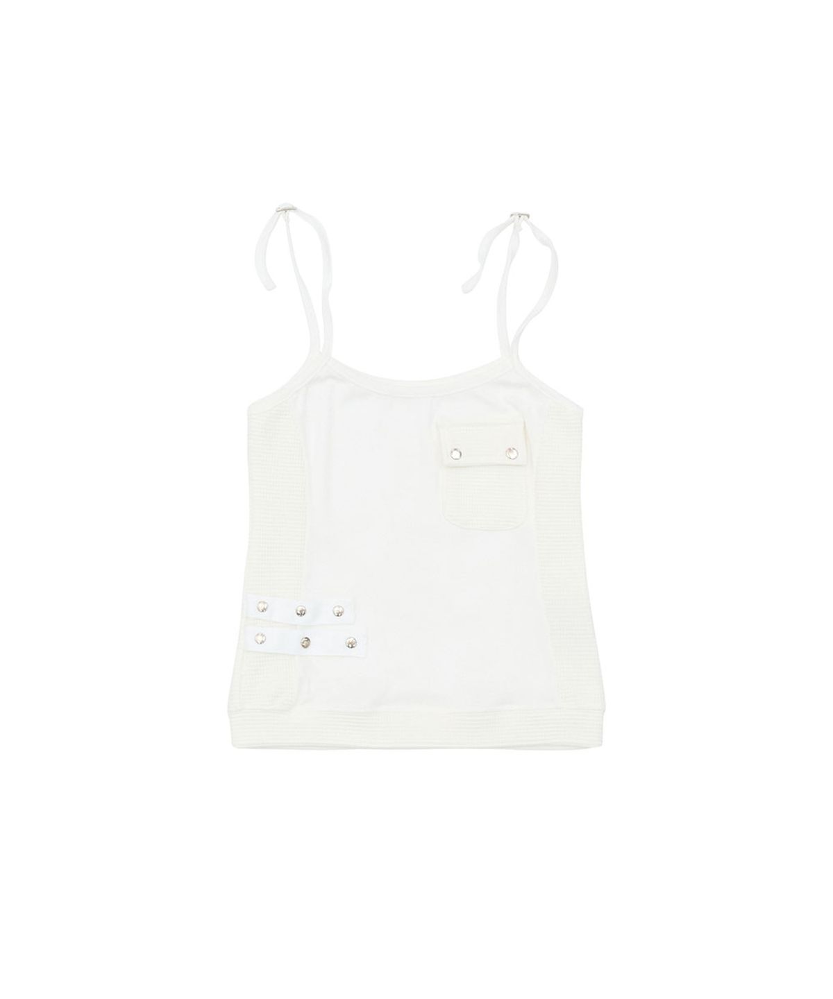 노 엑스트라 터치(NO EXTRA TOUCH) Two-way Side Rib Sleeveless (Ivory) / 26SMSL006IV