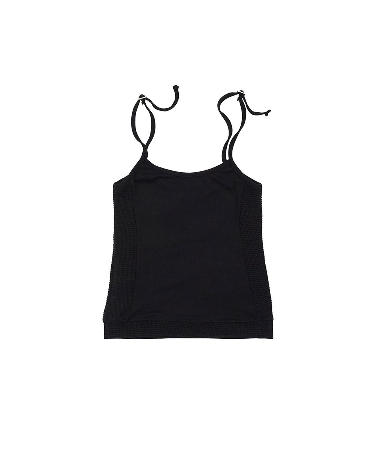 노 엑스트라 터치(NO EXTRA TOUCH) Two-way Side Rib Sleeveless (Black) / 26SMSL006BK