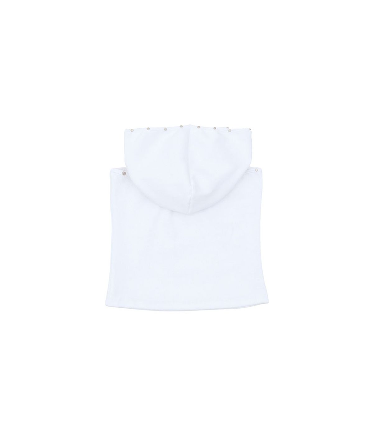 노 엑스트라 터치(NO EXTRA TOUCH) Eyelet Hoodie Sleeveless (Ivory) / 26SMSL004IV
