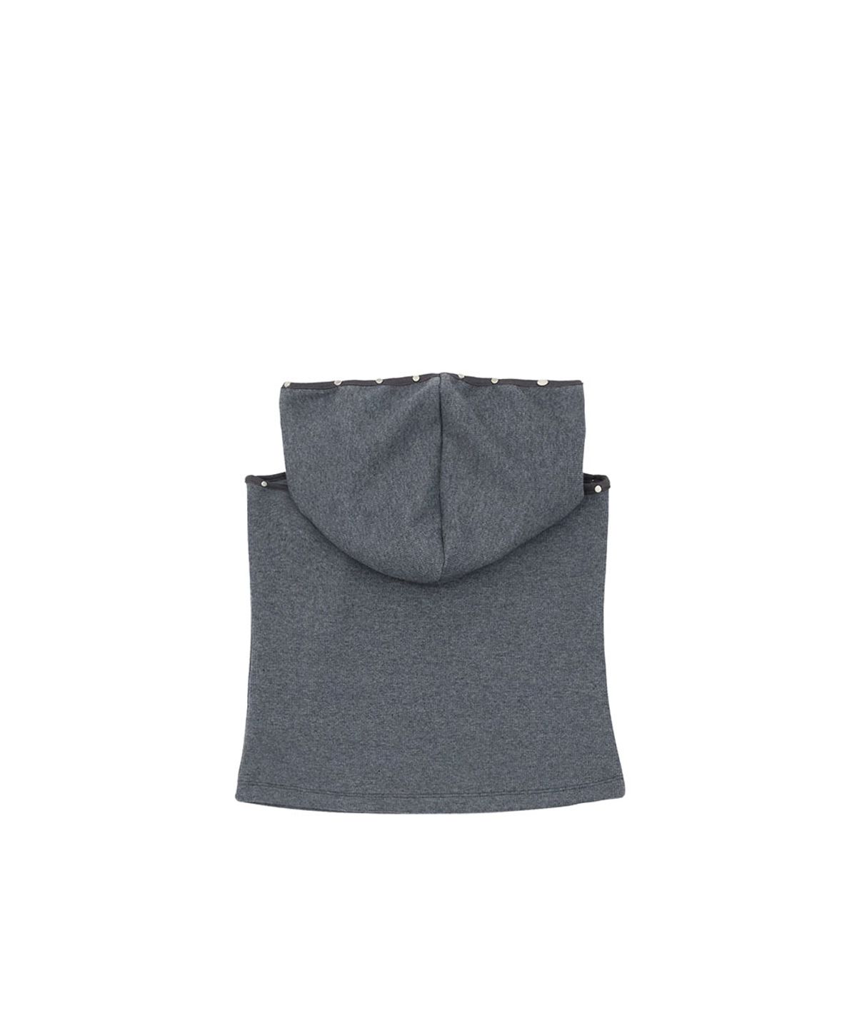 노 엑스트라 터치(NO EXTRA TOUCH) Eyelet Hoodie Sleeveless (Charcoal) / 26SMSL004CH