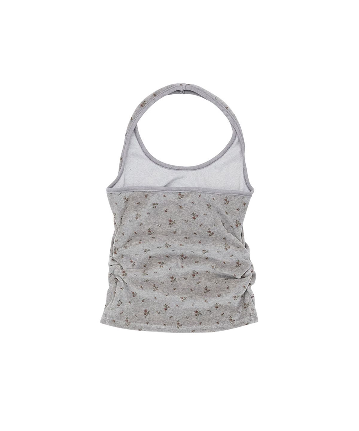 노 엑스트라 터치(NO EXTRA TOUCH) Velvet Halter Easy Sleeveless (Grey) / 26SMSL003GR