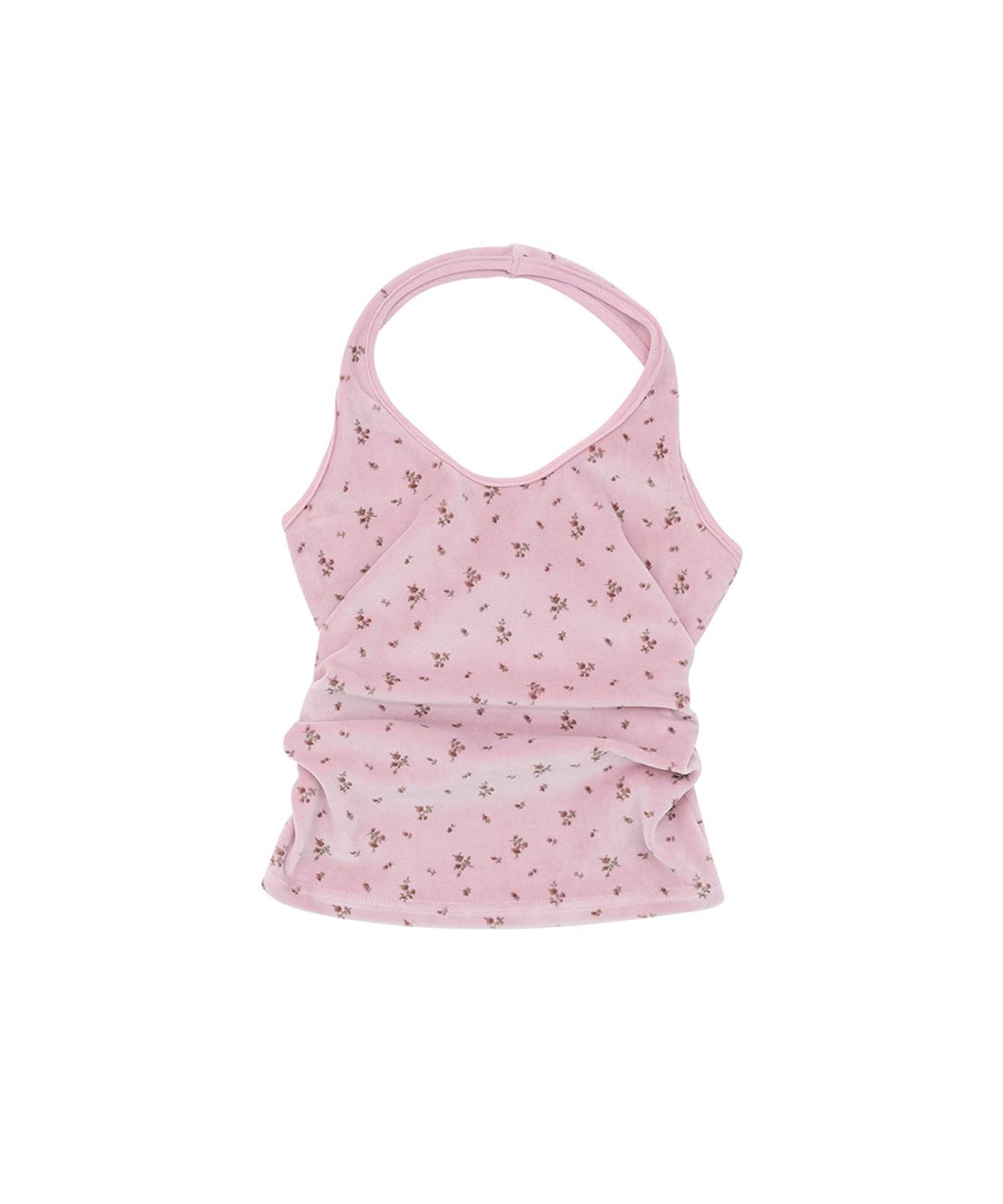 노 엑스트라 터치(NO EXTRA TOUCH) Velvet Halter Easy Sleeveless (Pink) / 26SMSL003PI