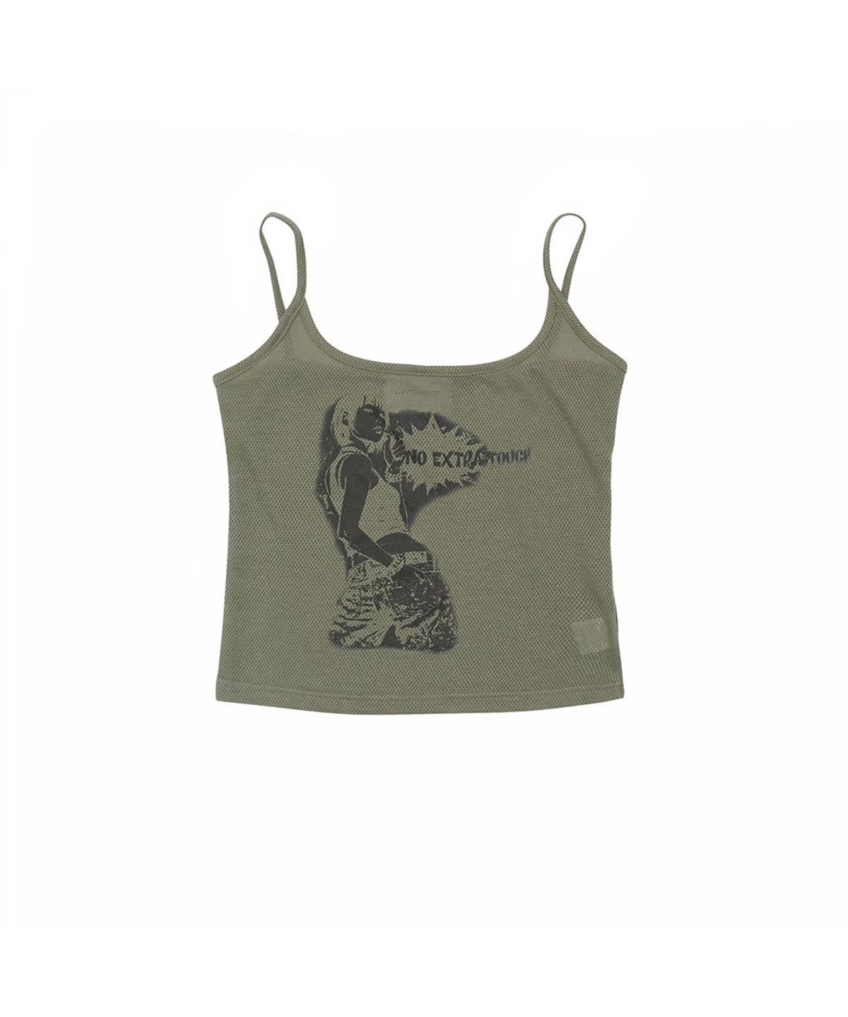 노 엑스트라 터치(NO EXTRA TOUCH) Graphic Mesh Sleeveless (Khaki) / 26SMSL001KH