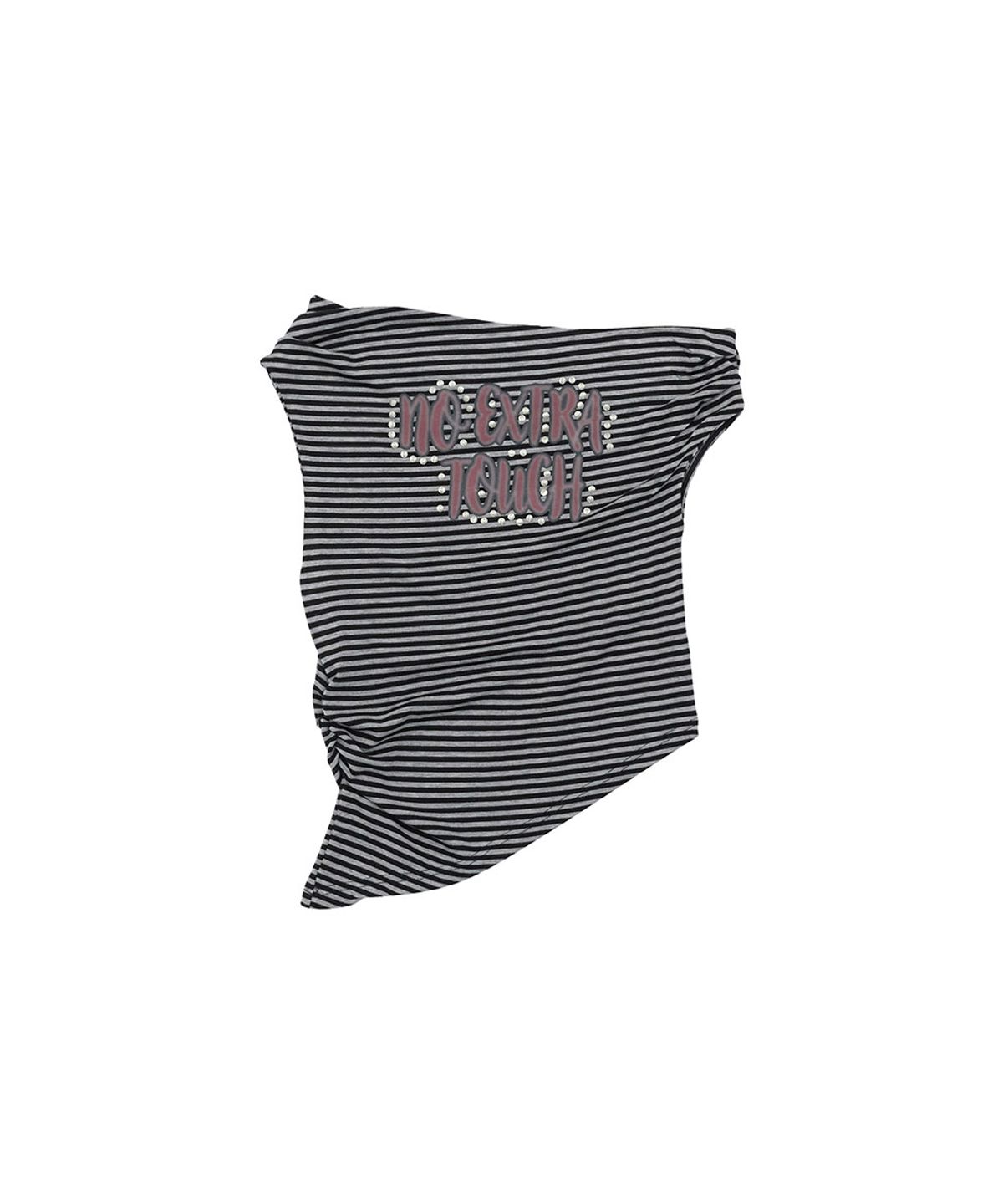 노 엑스트라 터치(NO EXTRA TOUCH) Studded Shirred Two-Way Off-Shoulder Top (Black) / 26SMTS004BK