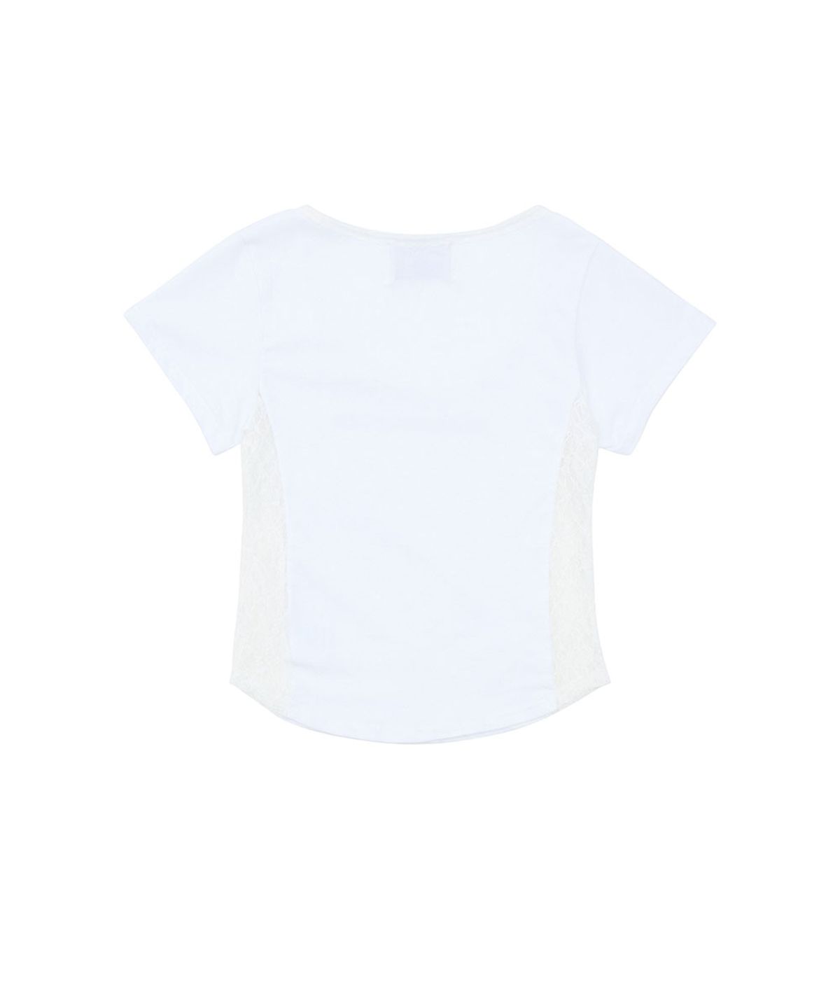 노 엑스트라 터치(NO EXTRA TOUCH) Side Lace Short Sleeve T-shirt (Ivory) / 26SMTS003IV