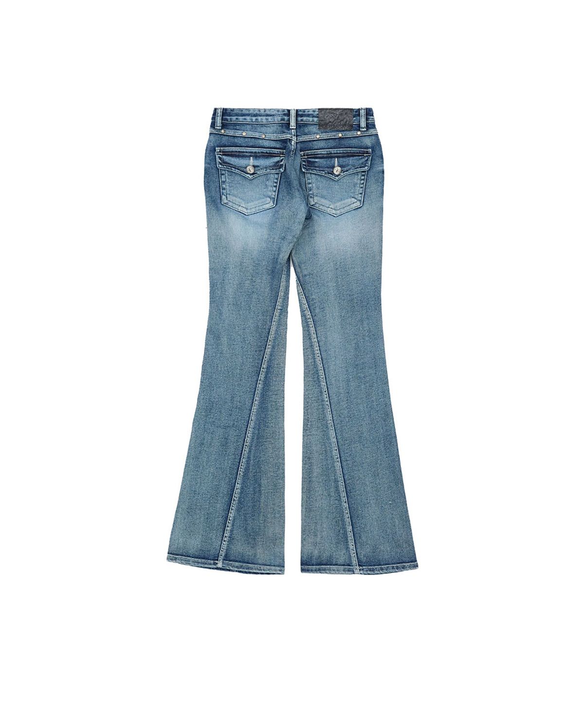 노 엑스트라 터치(NO EXTRA TOUCH) All Brushed Stitch Low-Rise Bootcut (Blue) / 26SMPT002BL