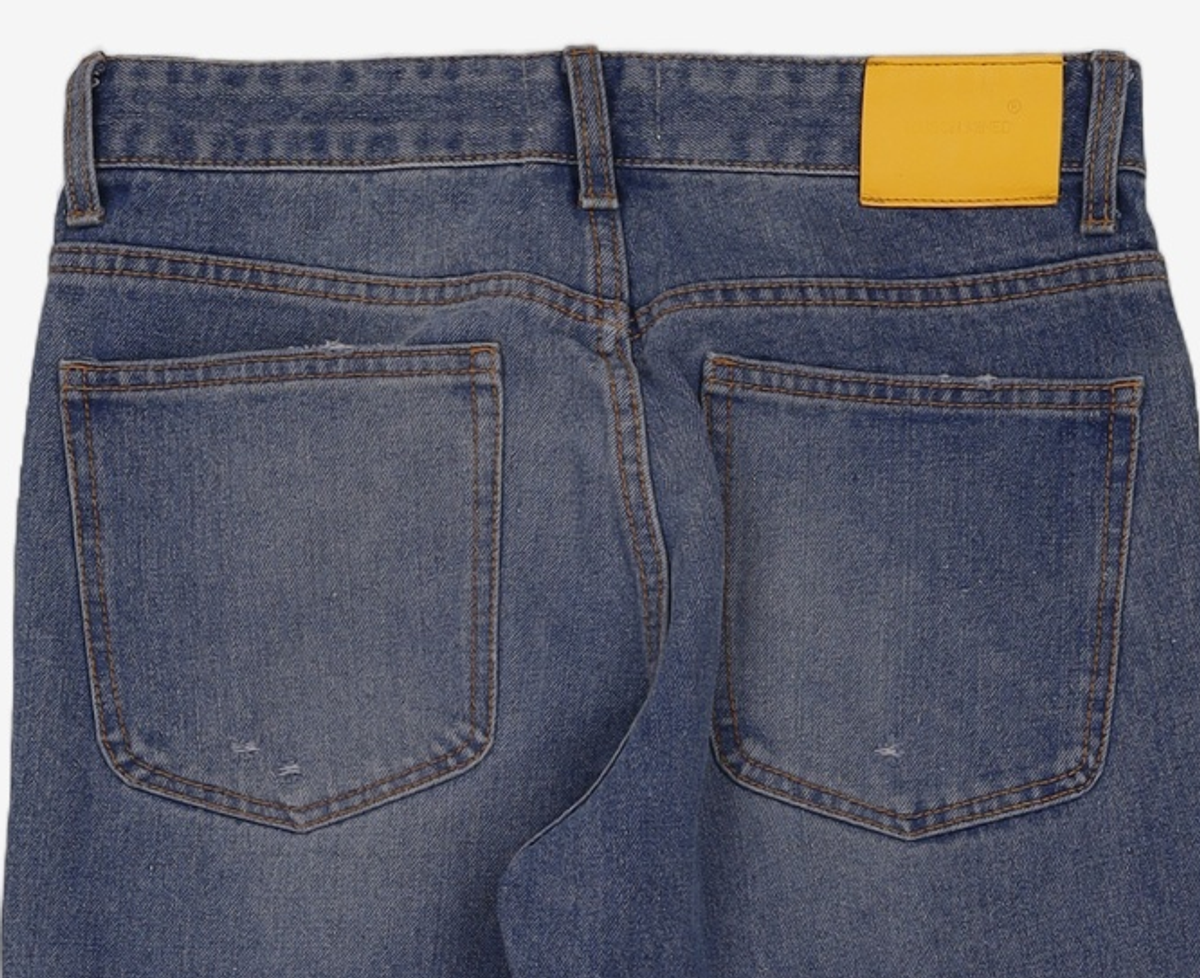 메종미네드(MAISON MINED) BLAST DESTROYED DENIM PANTS 46