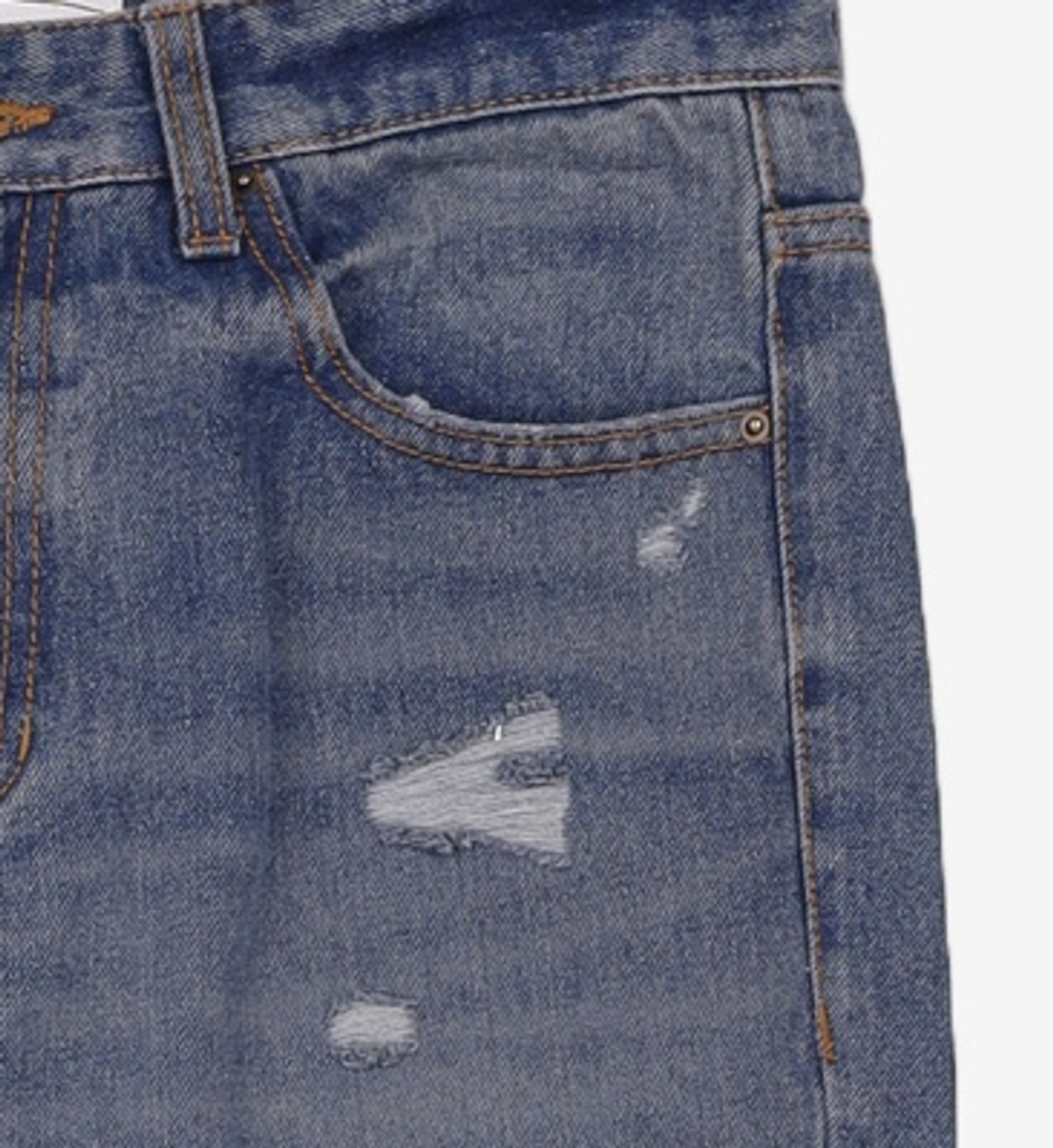 메종미네드(MAISON MINED) BLAST DESTROYED DENIM PANTS 46