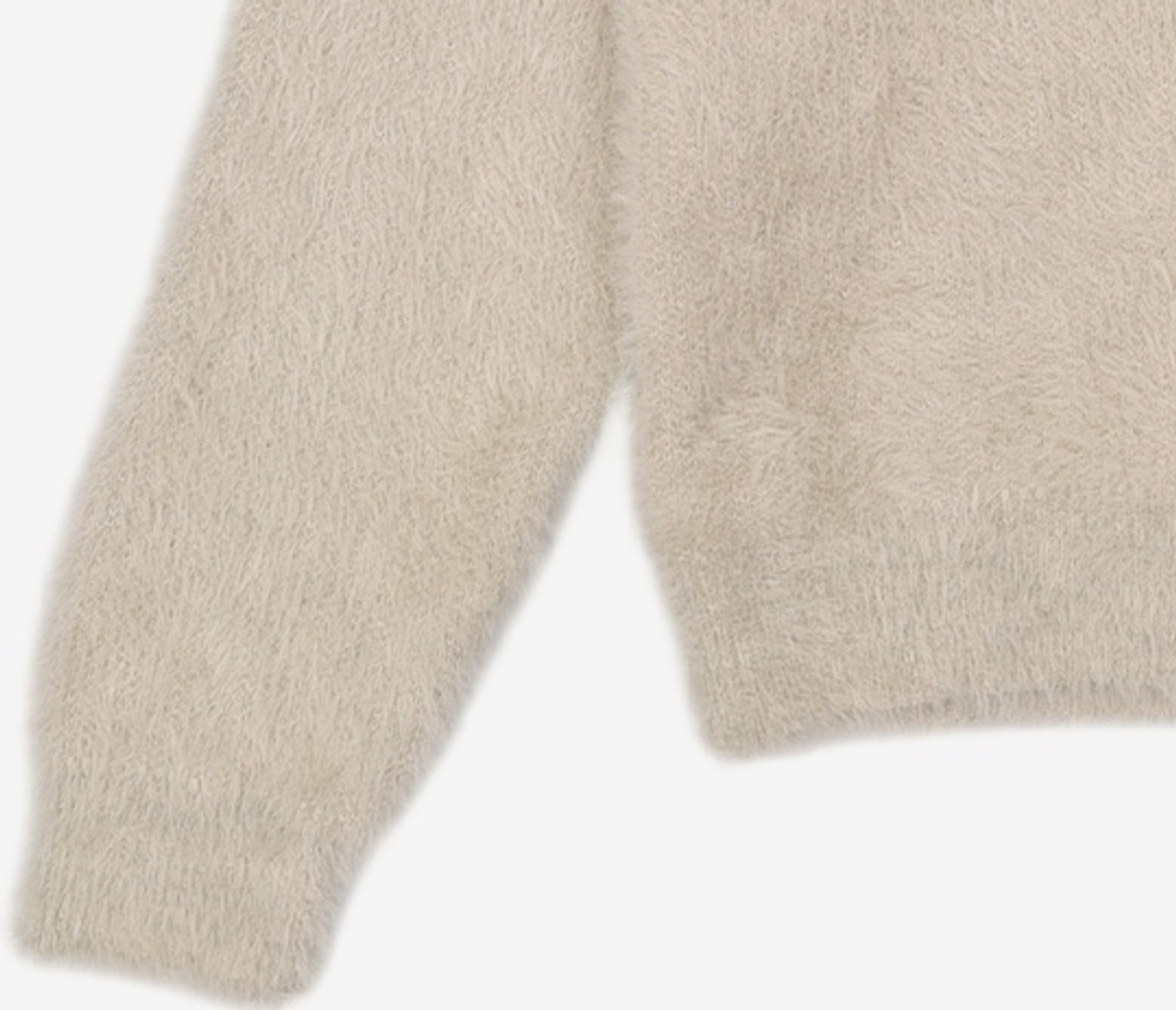 노매뉴얼(NOMANUAL) (시그니처종료)CROPPED HAIRY KNIT - 5 COLOR S