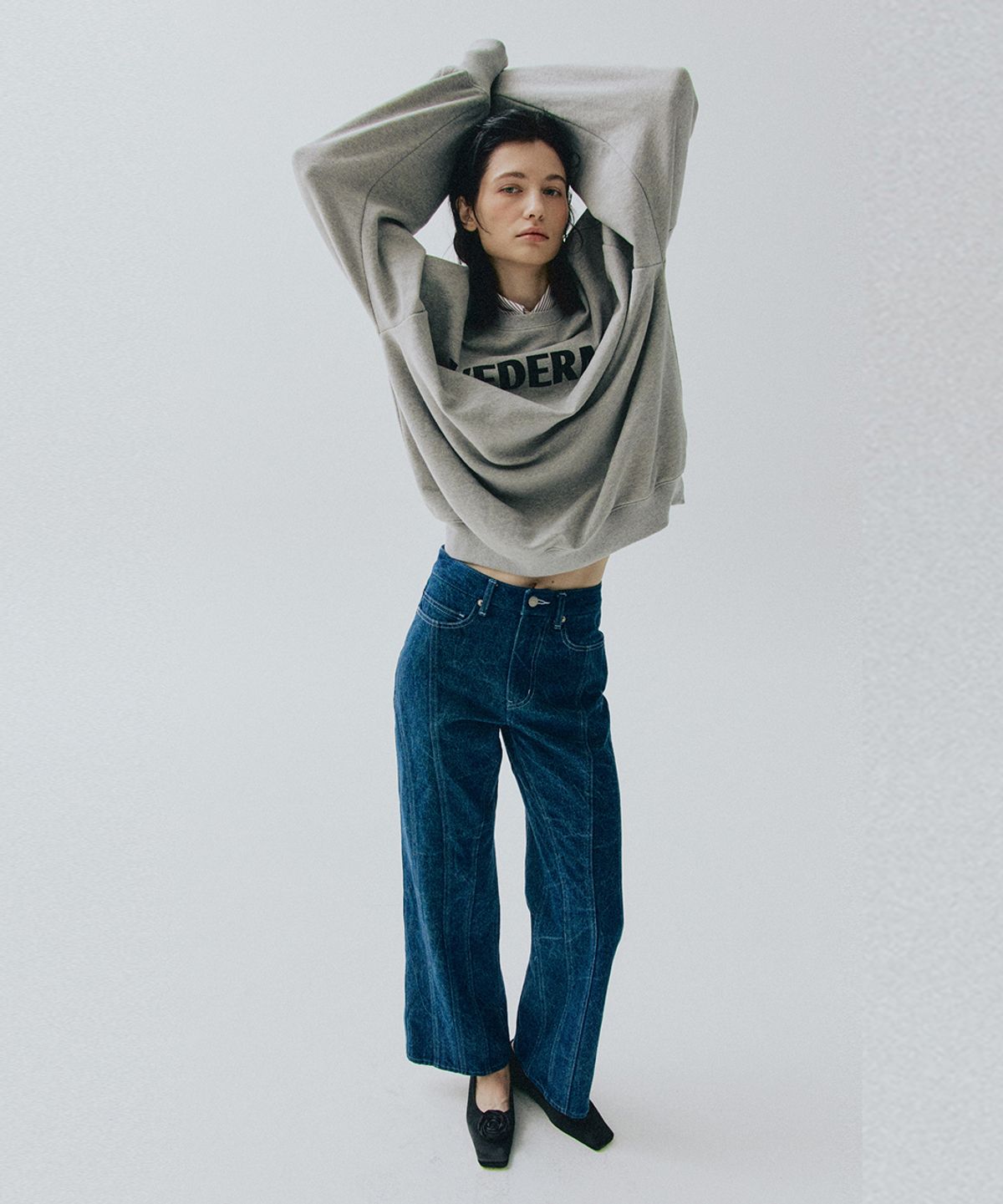 베데르미(VEDERMI) vedermi logo sweat shirt