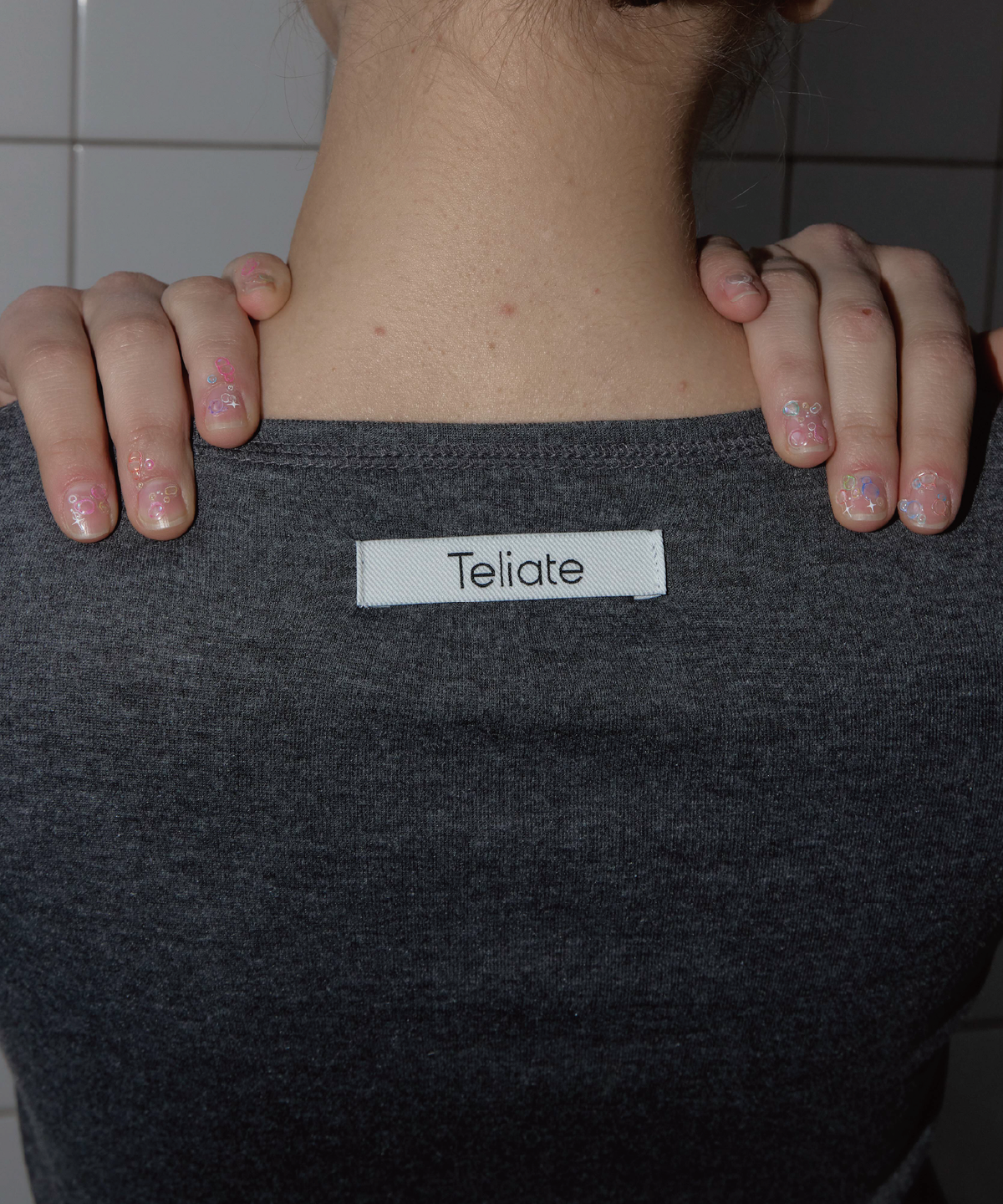 태리아떼(TELIATE) Logo Long Sleeve (Gy)
