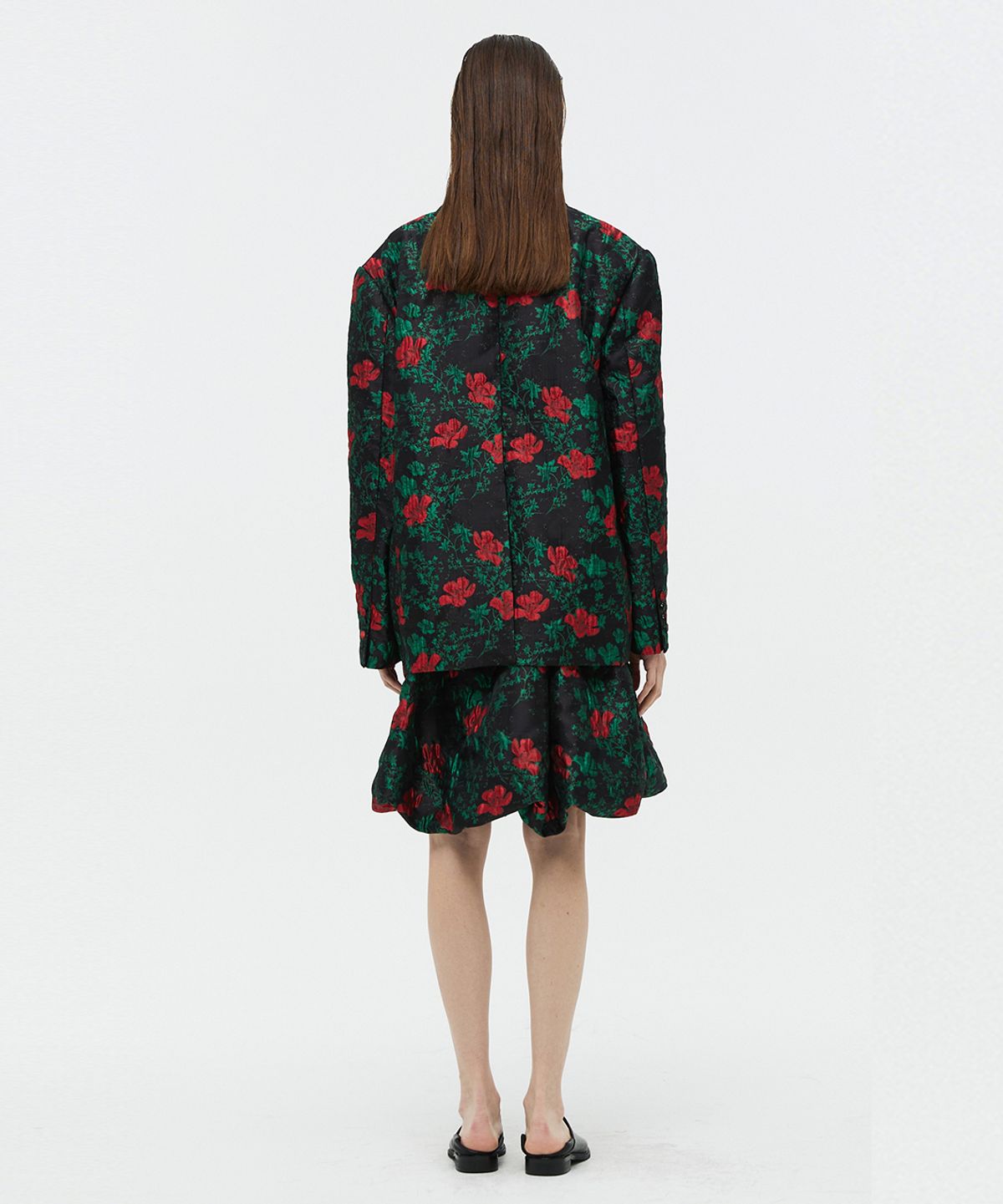 베데르미(VEDERMI) flower jacquard blazer