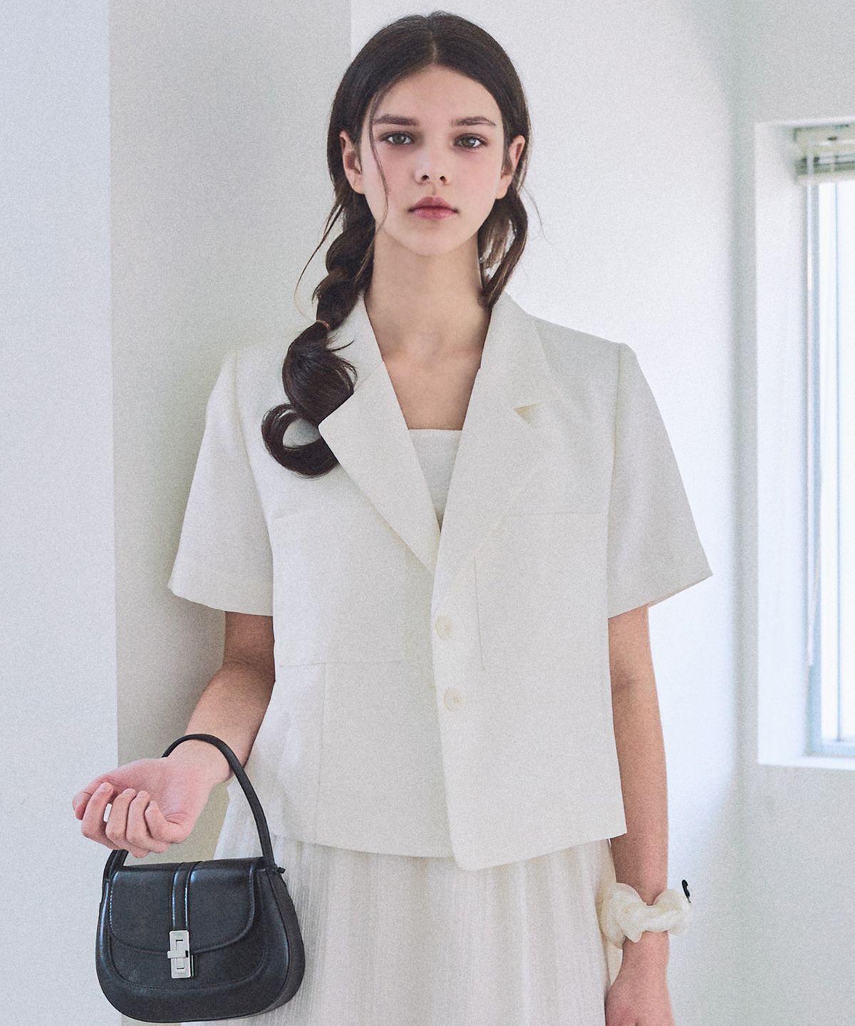 슬로우롤리(SLOWLOLLI) Double pocket linen blend jacket_3 Colors