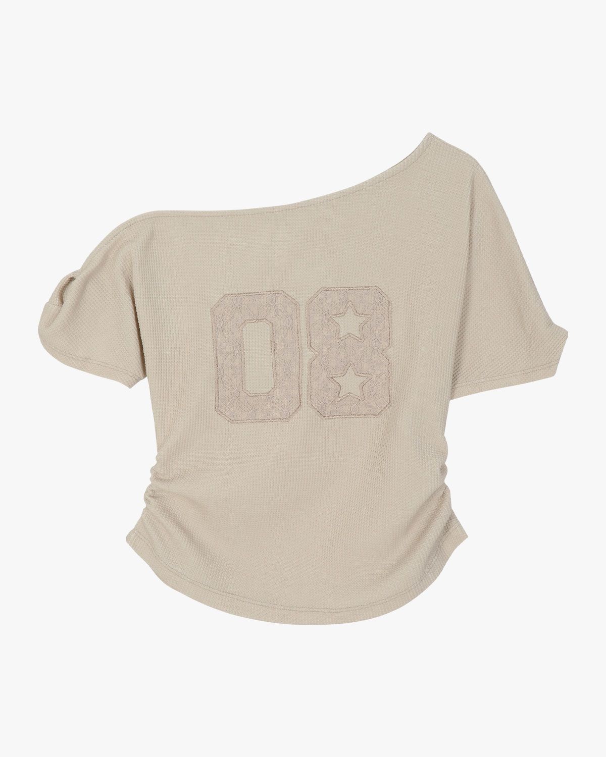 여린(YEORIN) 08 Twist T-Shirts (Beige)