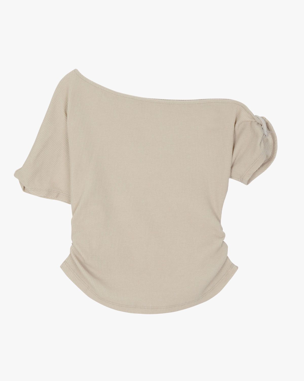 여린(YEORIN) 08 Twist T-Shirts (Beige)