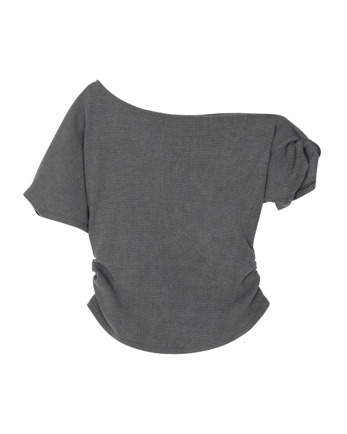여린(YEORIN) 08 Twist T-Shirts (Charcoal)